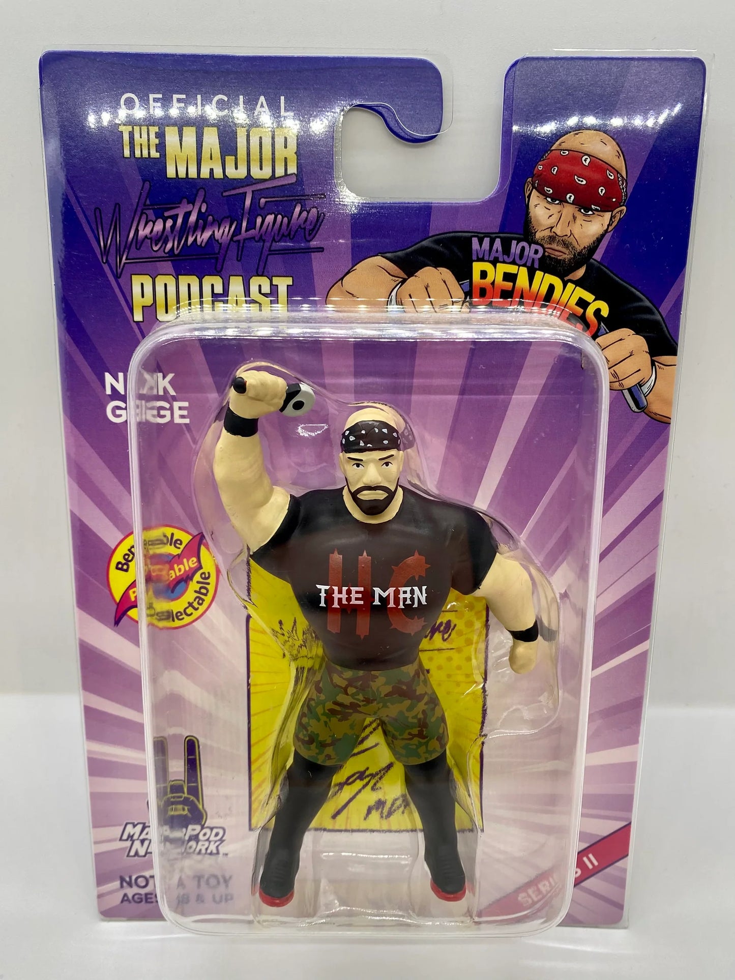Major Wrestling Figure Podcast Major Bendies Series 2 Nick Gage Action & Toy Figures PWcatalog