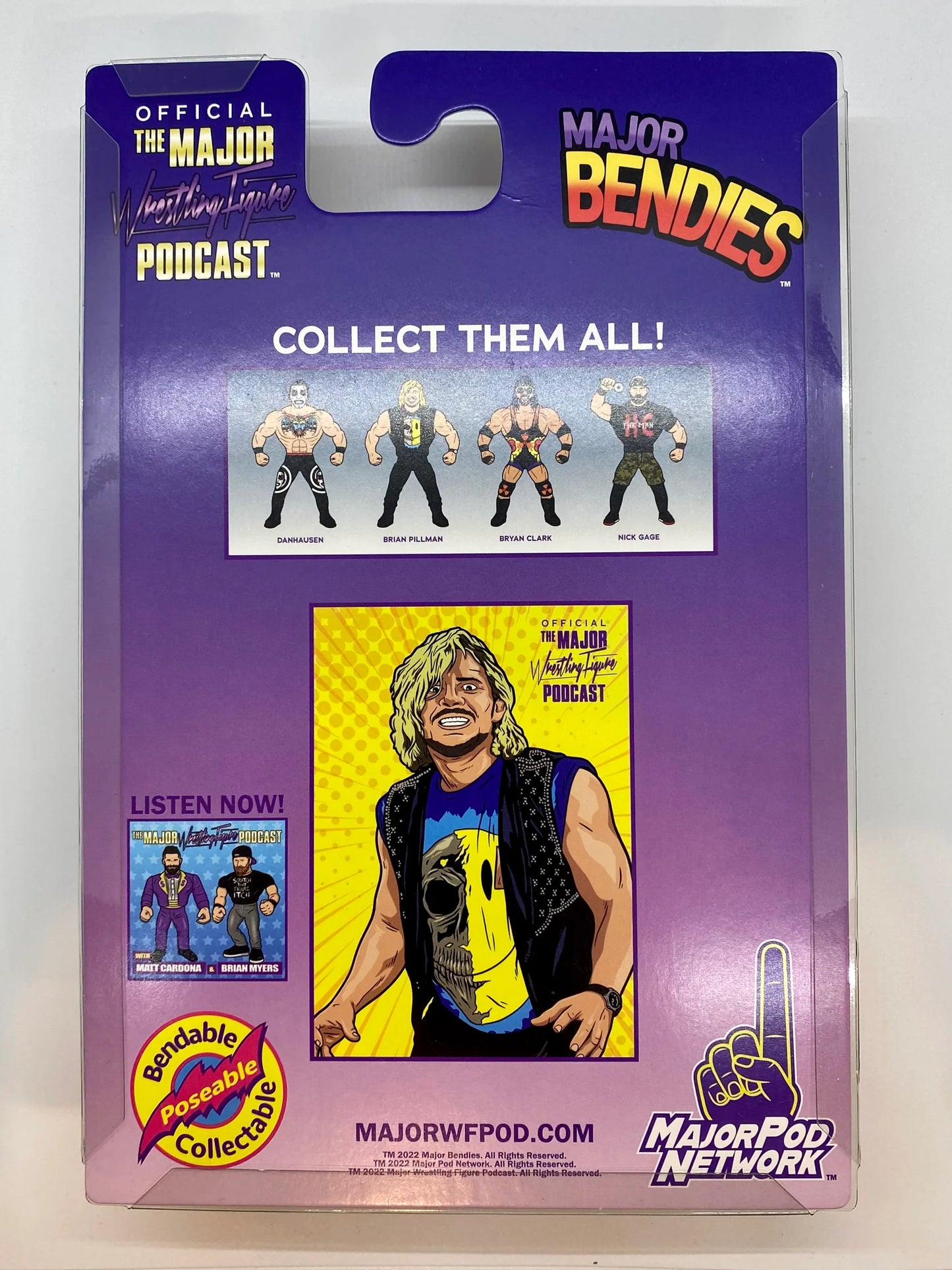 Major Wrestling Figure Podcast Major Bendies Series 2 Brian Pillman Action & Toy Figures PWcatalog
