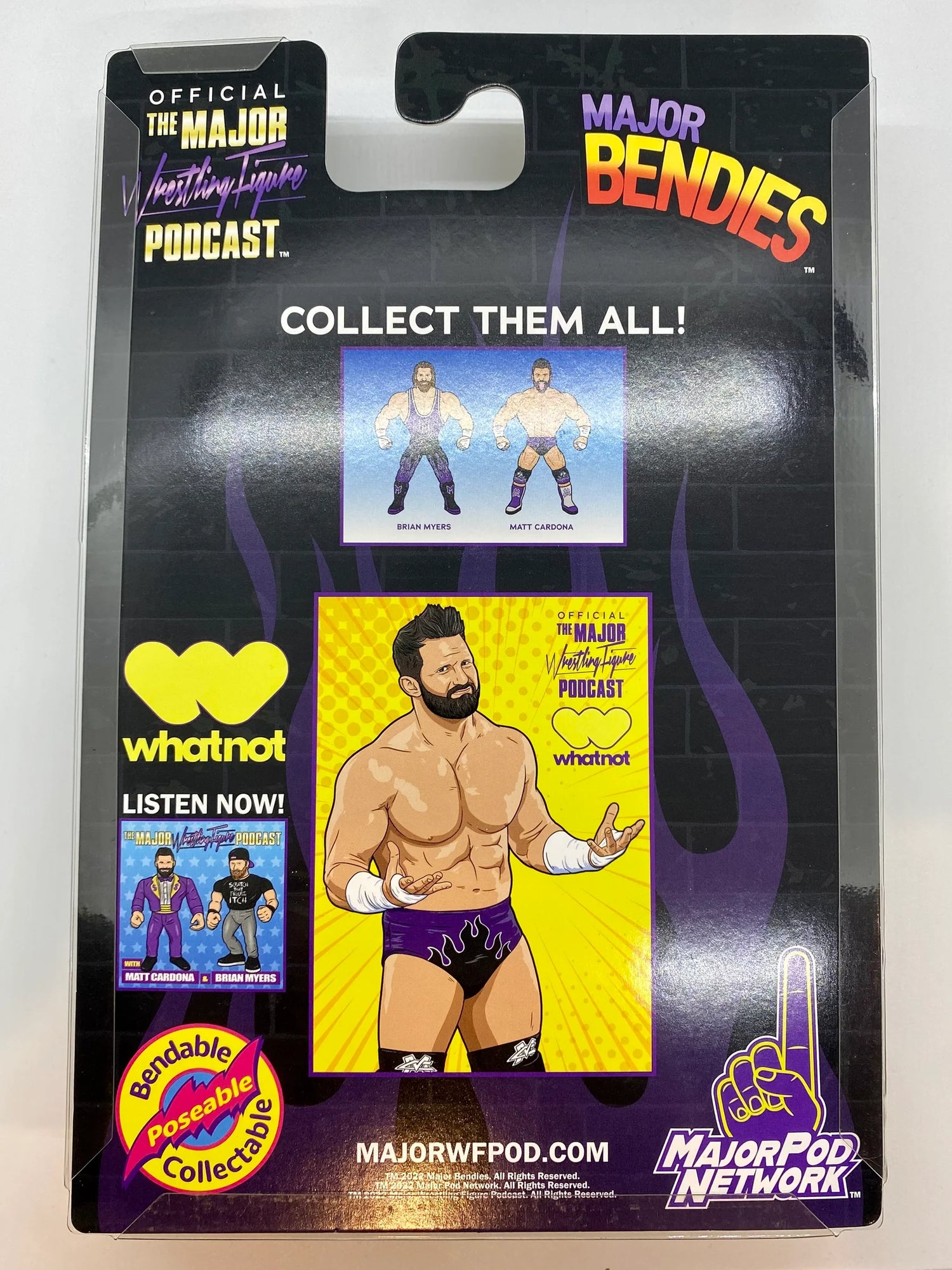 Major Wrestling Figure Podcast Major Bendies Whatnot Exclusive Matt Cardona Action & Toy Figures PWcatalog