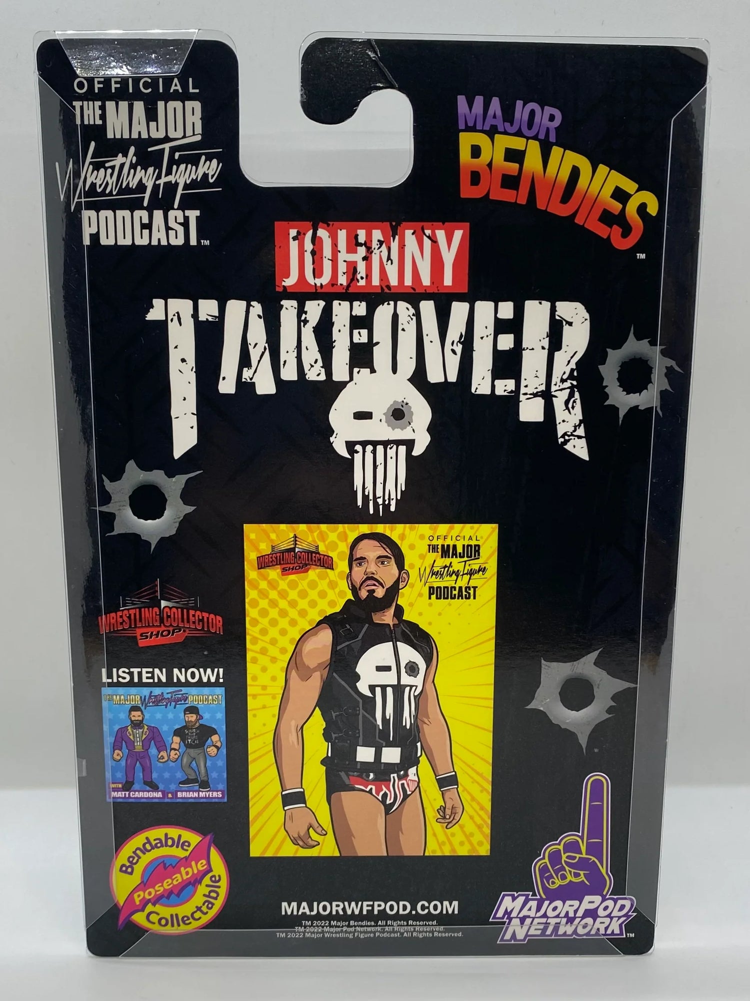 Major Wrestling Figure Podcast Major Bendies Johnny Gargano [Exclusive] Action & Toy Figures PWcatalog