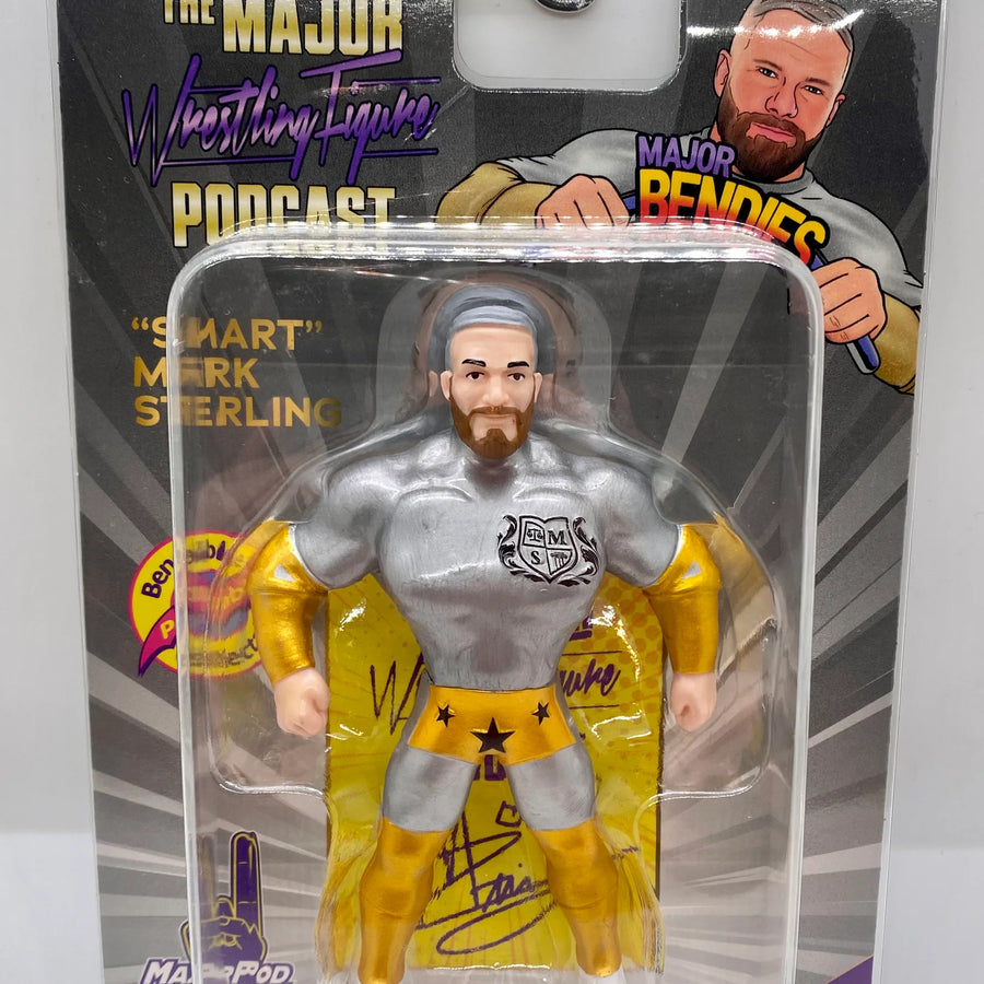 Major Wrestling Figure Podcast Major Bendies Limited Edition "Smart" Mark Sterling Action & Toy Figures PWcatalog
