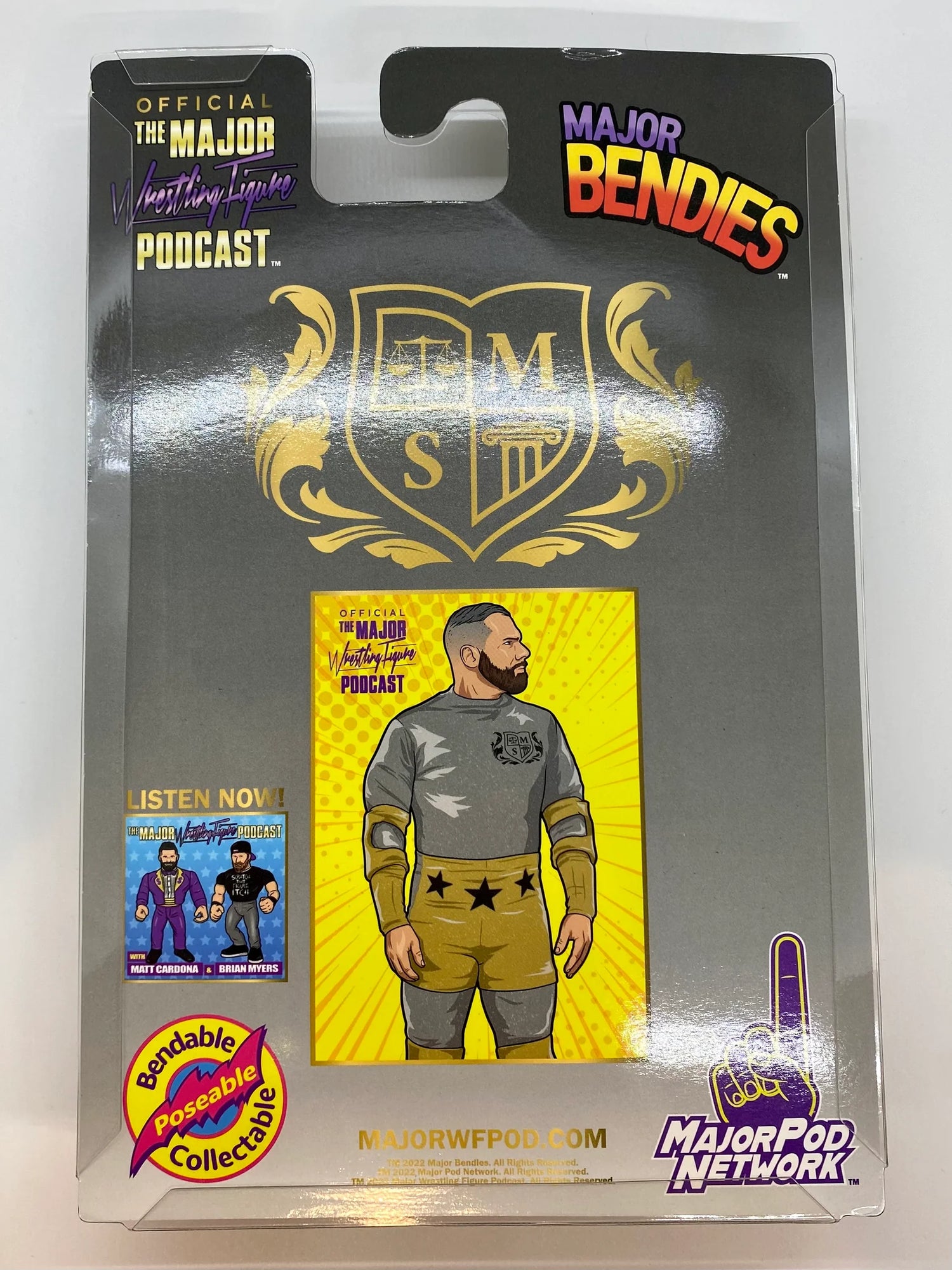 Major Wrestling Figure Podcast Major Bendies Limited Edition "Smart" Mark Sterling Action & Toy Figures PWcatalog