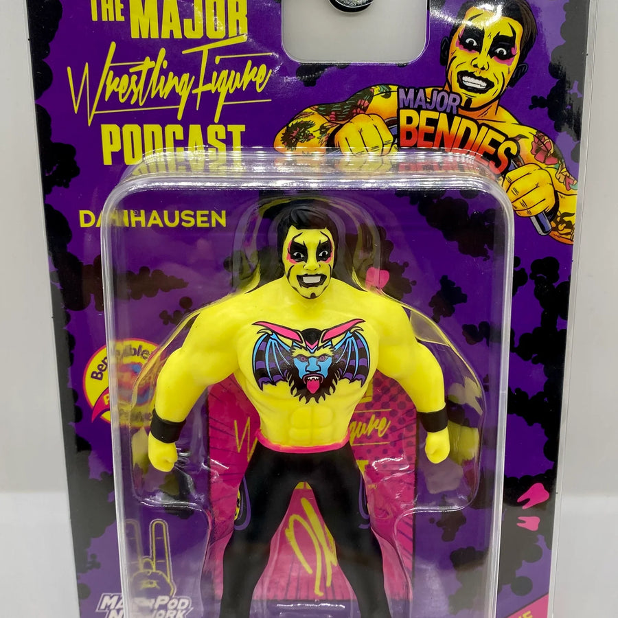 Major Wrestling Figure Podcast Major Bendies Danhausen [Comic Edition] Action & Toy Figures PWcatalog