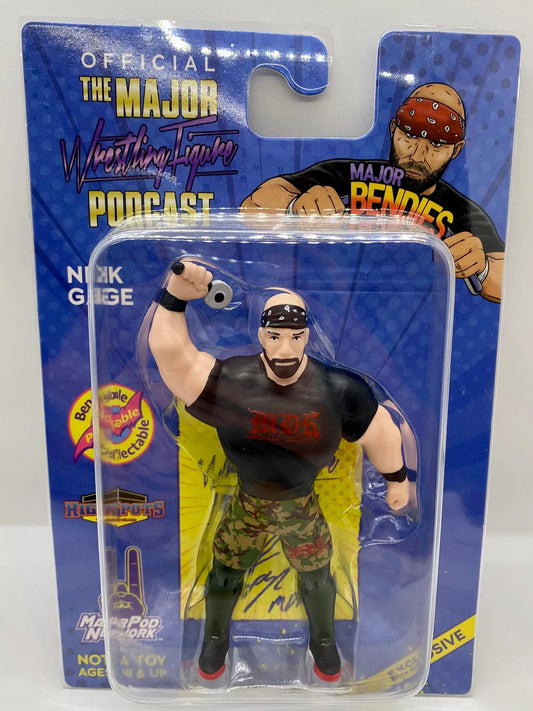 Major Wrestling Figure Podcast Highspots Exclusive Major Bendies Nick Gage Action & Toy Figures PWcatalog