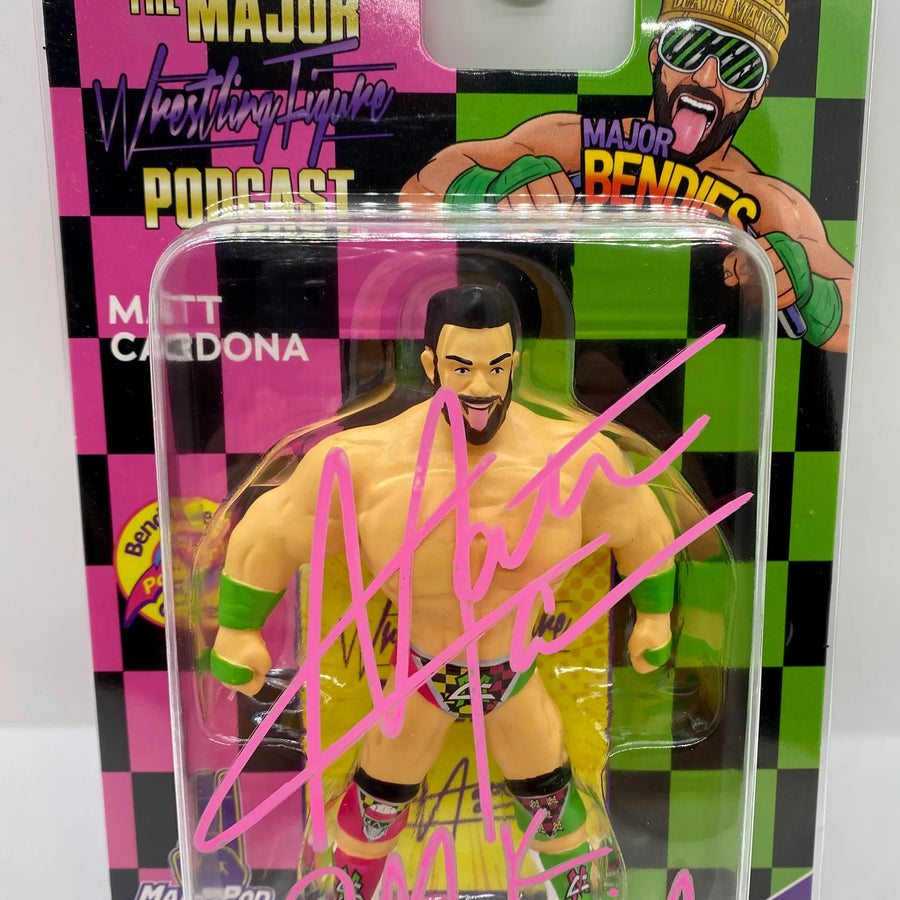 Major Wrestling Figure Podcast Major Bendies Matt Cardona [Merch Stand Exclusive] Action & Toy Figures PWcatalog