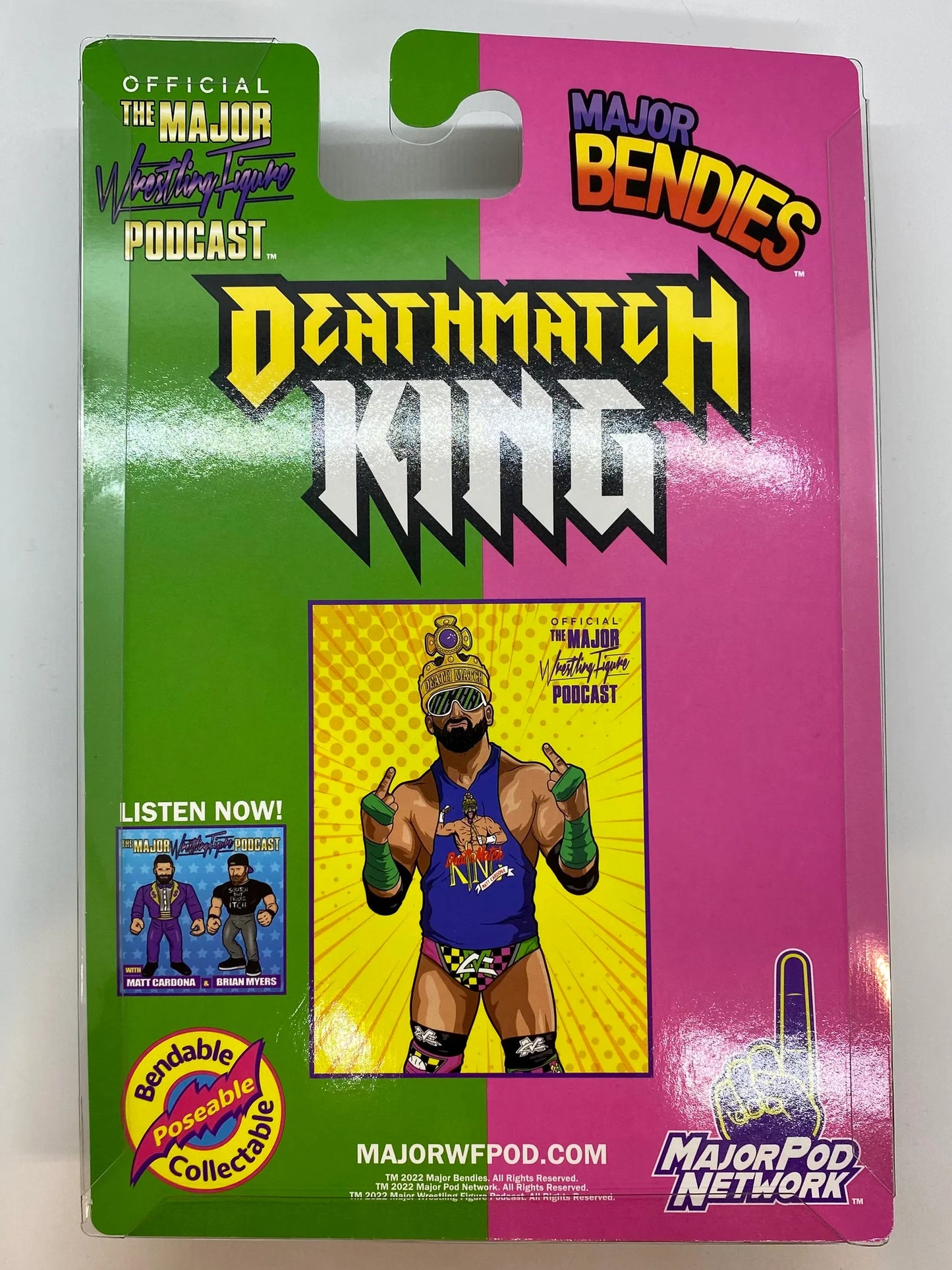 Major Wrestling Figure Podcast Major Bendies Matt Cardona [Merch Stand Exclusive] Action & Toy Figures PWcatalog