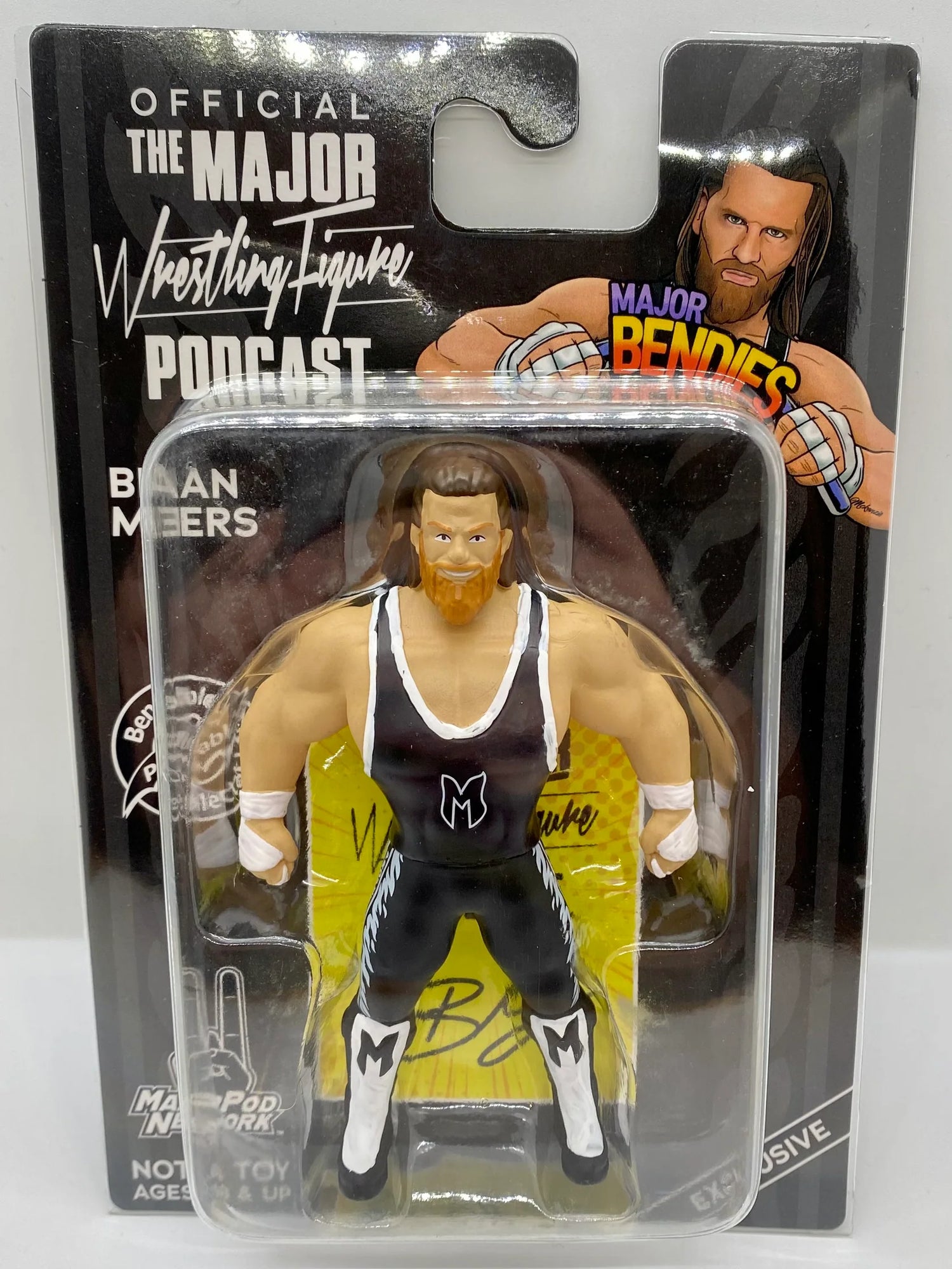 Major Wrestling Figure Podcast Major Bendies Brian Myers [Merch Stand Exclusive] Action & Toy Figures PWcatalog