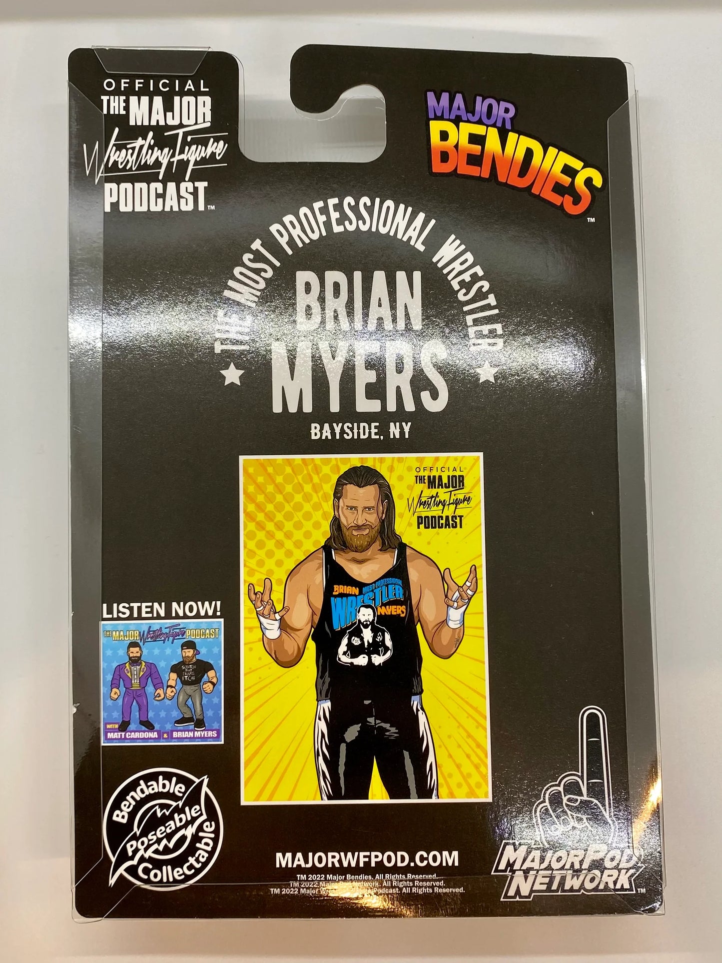 Major Wrestling Figure Podcast Major Bendies Brian Myers [Merch Stand Exclusive] Action & Toy Figures PWcatalog