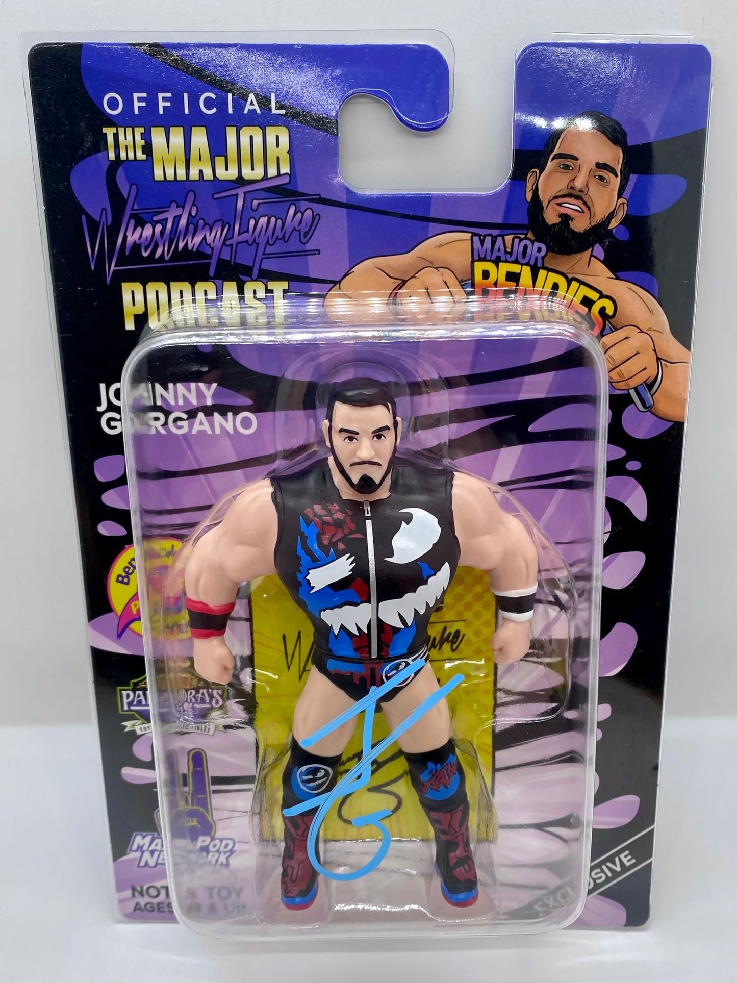 Major Wrestling Figure Podcast Major Bendies Johnny Gargano [Exclusive] Action & Toy Figures PWcatalog