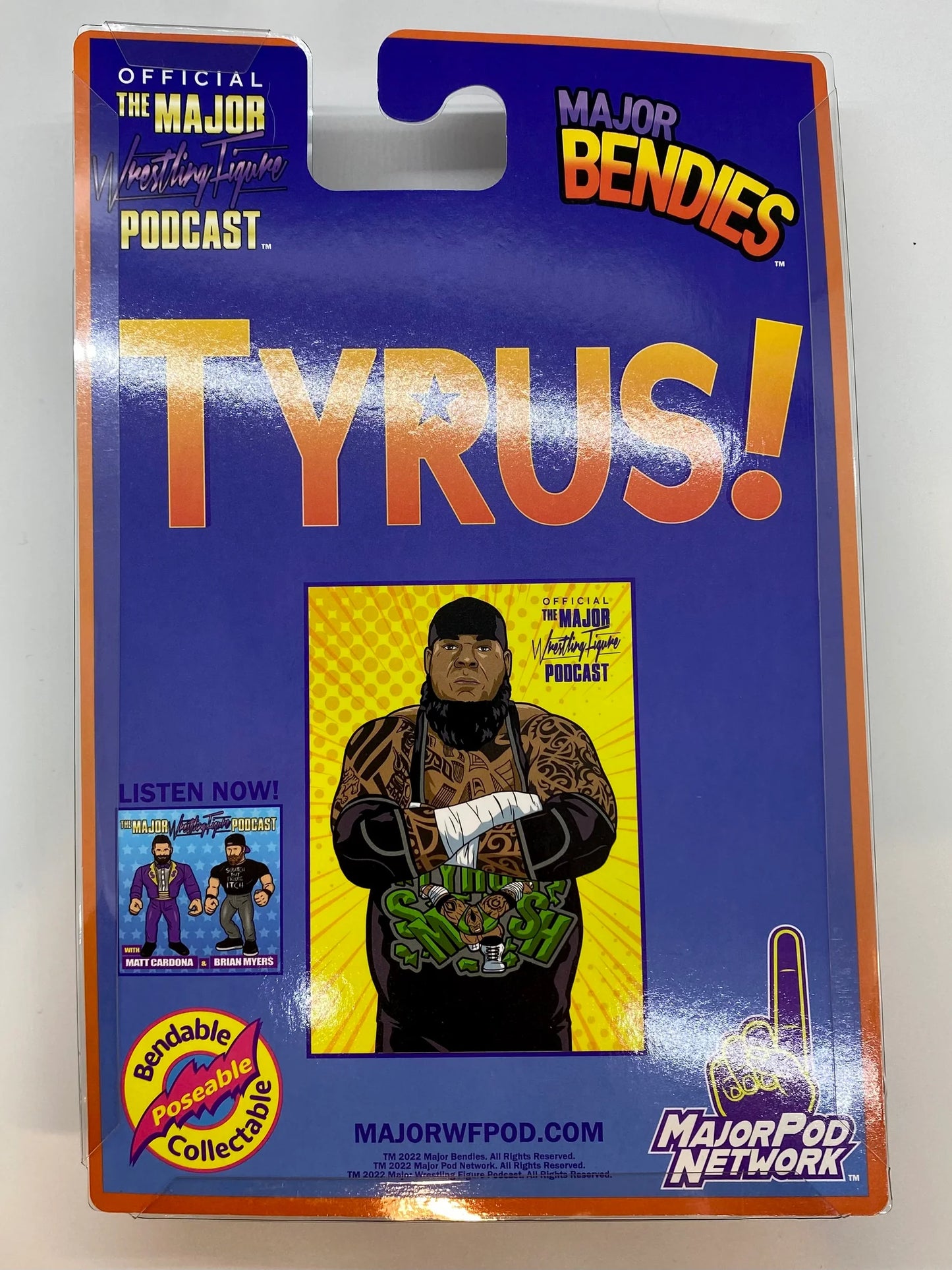 Major Wrestling Figure Podcast Major Bendies Limited Edition Tyrus Action & Toy Figures PWcatalog