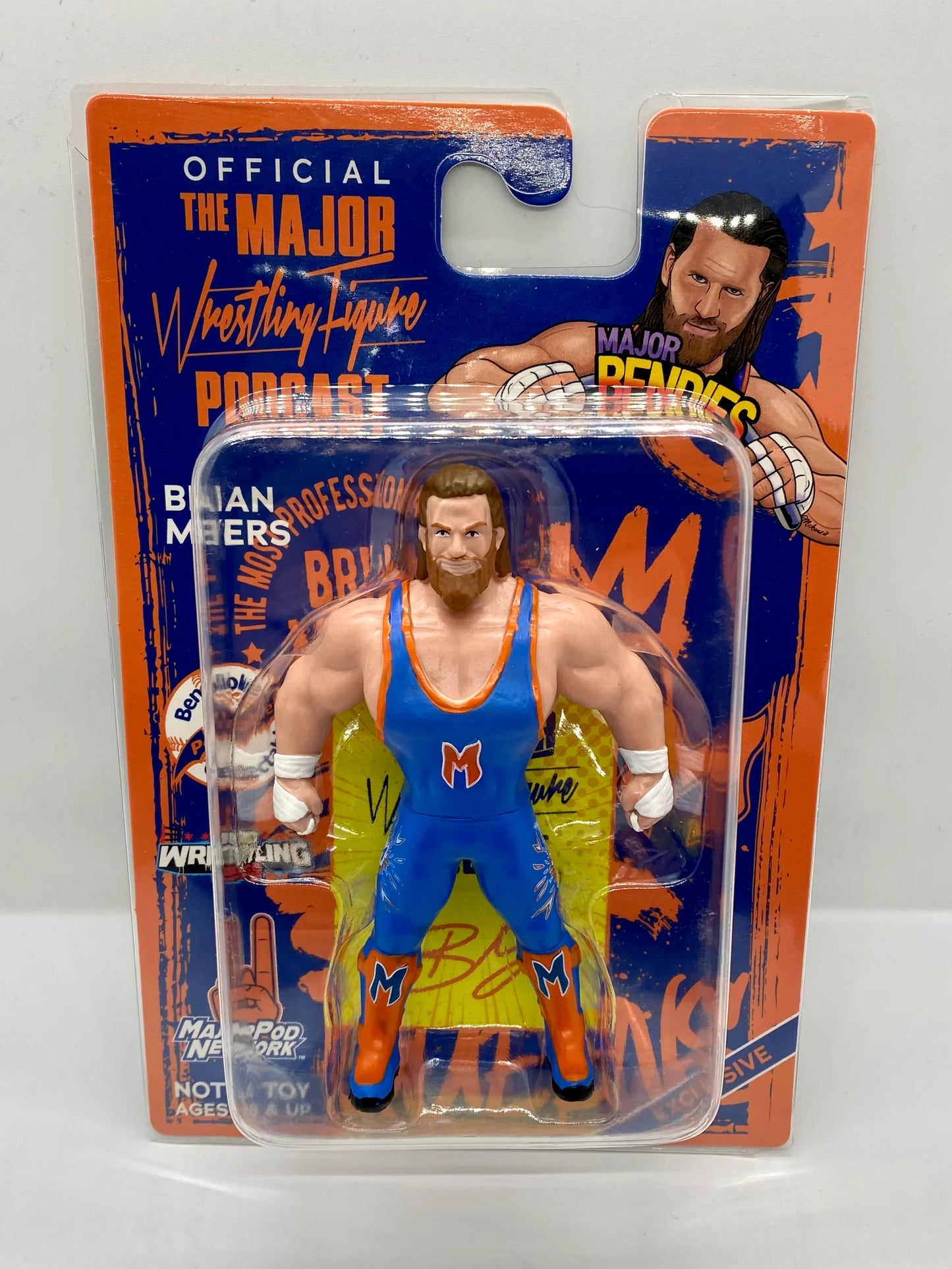 Major Wrestling Figure Podcast Major Bendies Pro Wrestling Tees Exclusive Brian Myers Action & Toy Figures PWcatalog