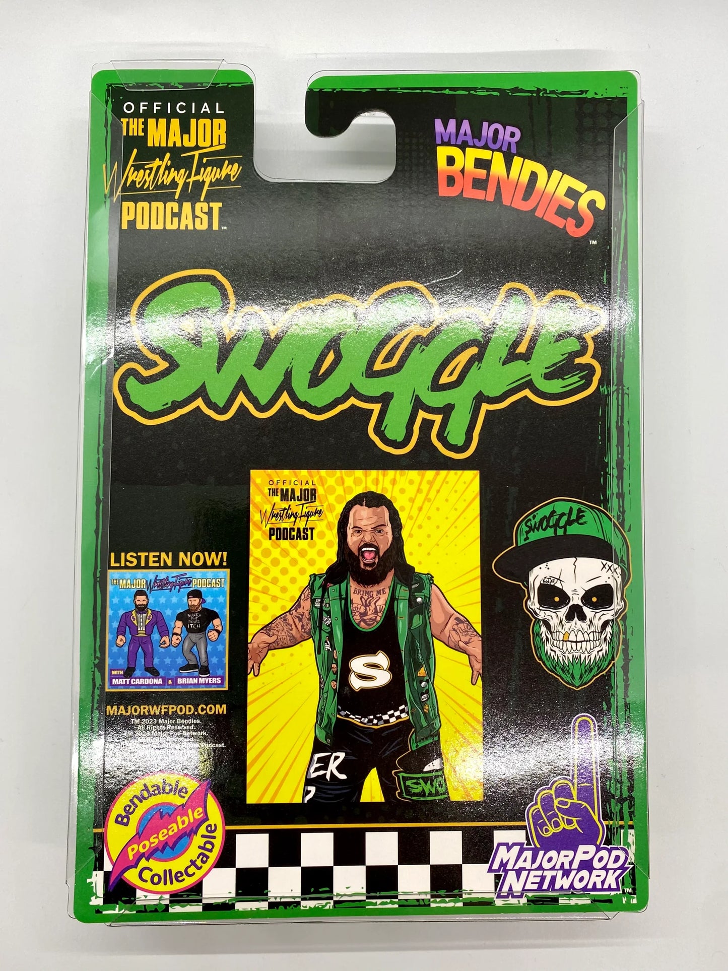 Major Wrestling Figure Podcast Major Bendies Swoggle [Merch Stand Exclusive] Action & Toy Figures PWcatalog