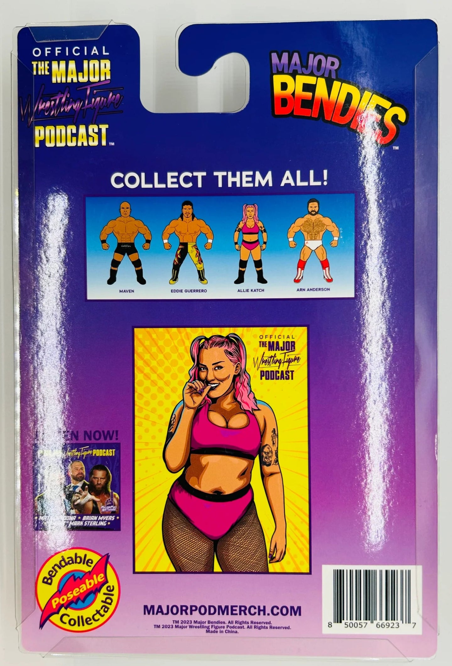 Major Wrestling Figure Podcast Major Bendies Series 6 Allie Katch (Bloody Chase) Action & Toy Figures PWcatalog