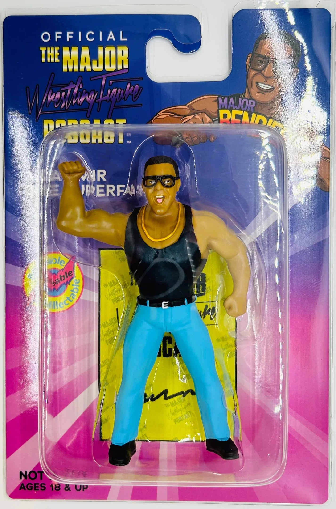 Major Wrestling Figure Podcast Major Bendies Limited Edition Vlad the Super Fan Action & Toy Figures PWcatalog