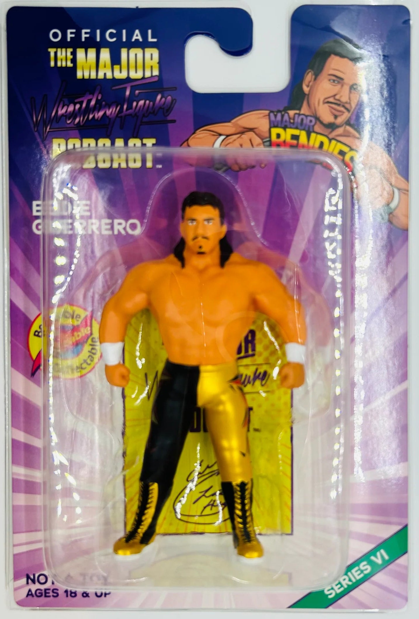 Major Wrestling Figure Podcast Major Bendies Series 6 Eddie Guerrero Action & Toy Figures PWcatalog