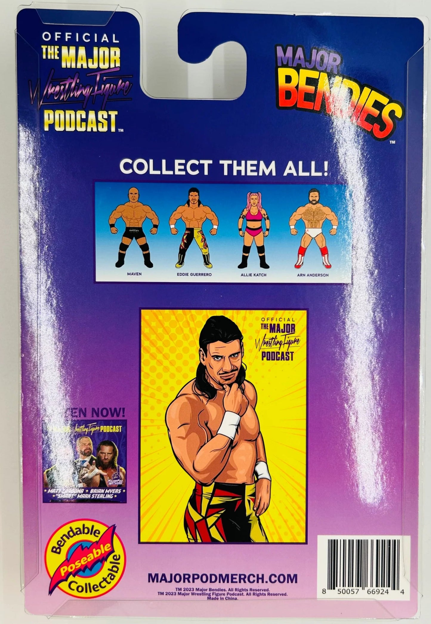 Major Wrestling Figure Podcast Major Bendies Series 6 Eddie Guerrero Action & Toy Figures PWcatalog