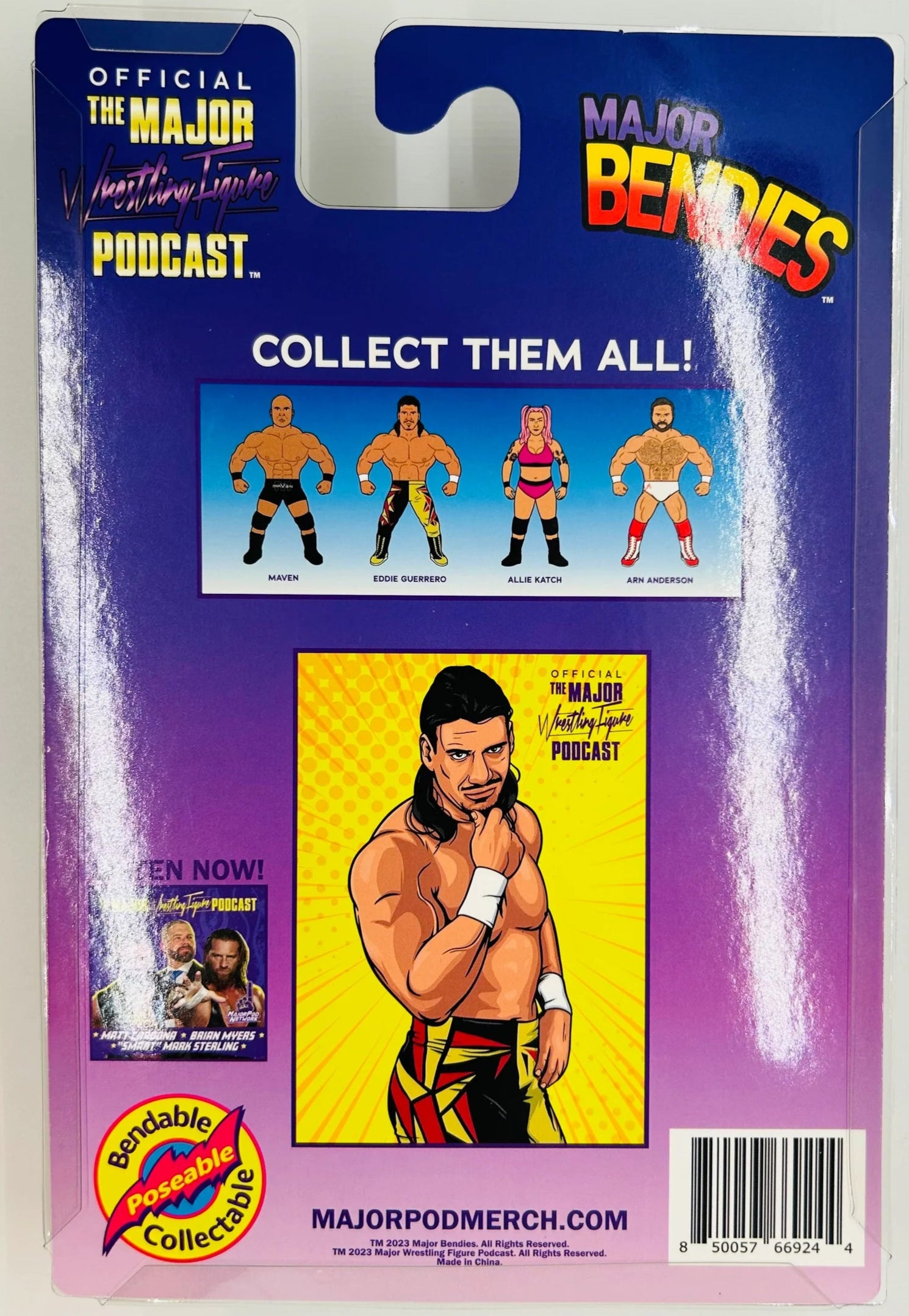 Major Wrestling Figure Podcast Major Bendies Series 6 Eddie Guerrero Action & Toy Figures PWcatalog