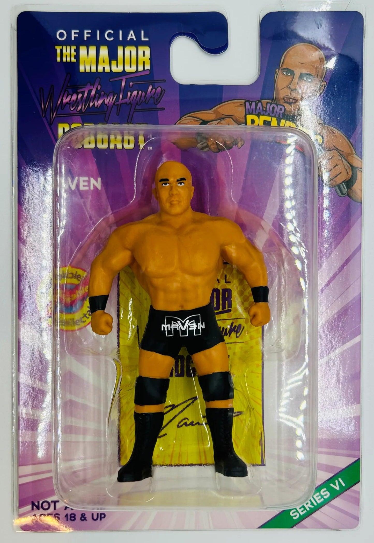 Major Wrestling Figure Podcast Major Bendies Series 6 Maven Action & Toy Figures PWcatalog