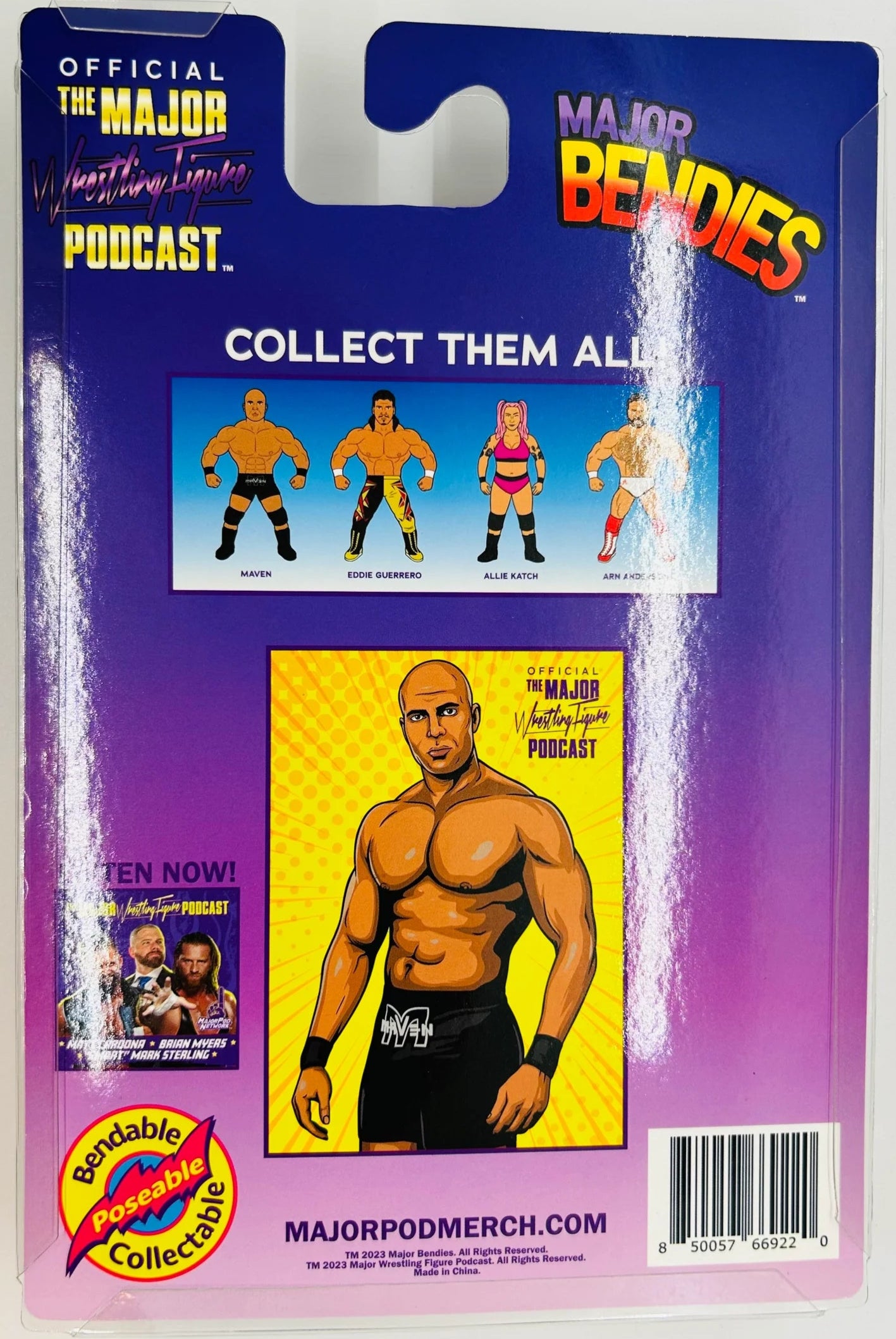 Major Wrestling Figure Podcast Major Bendies Series 6 Maven Action & Toy Figures PWcatalog