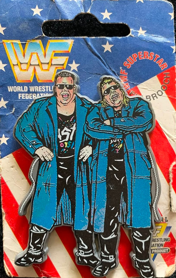 WWF Superstar Pin Brooch Nasty Boys (Blue Coats) (1991) Brooches & Lapel Pins PWcatalog