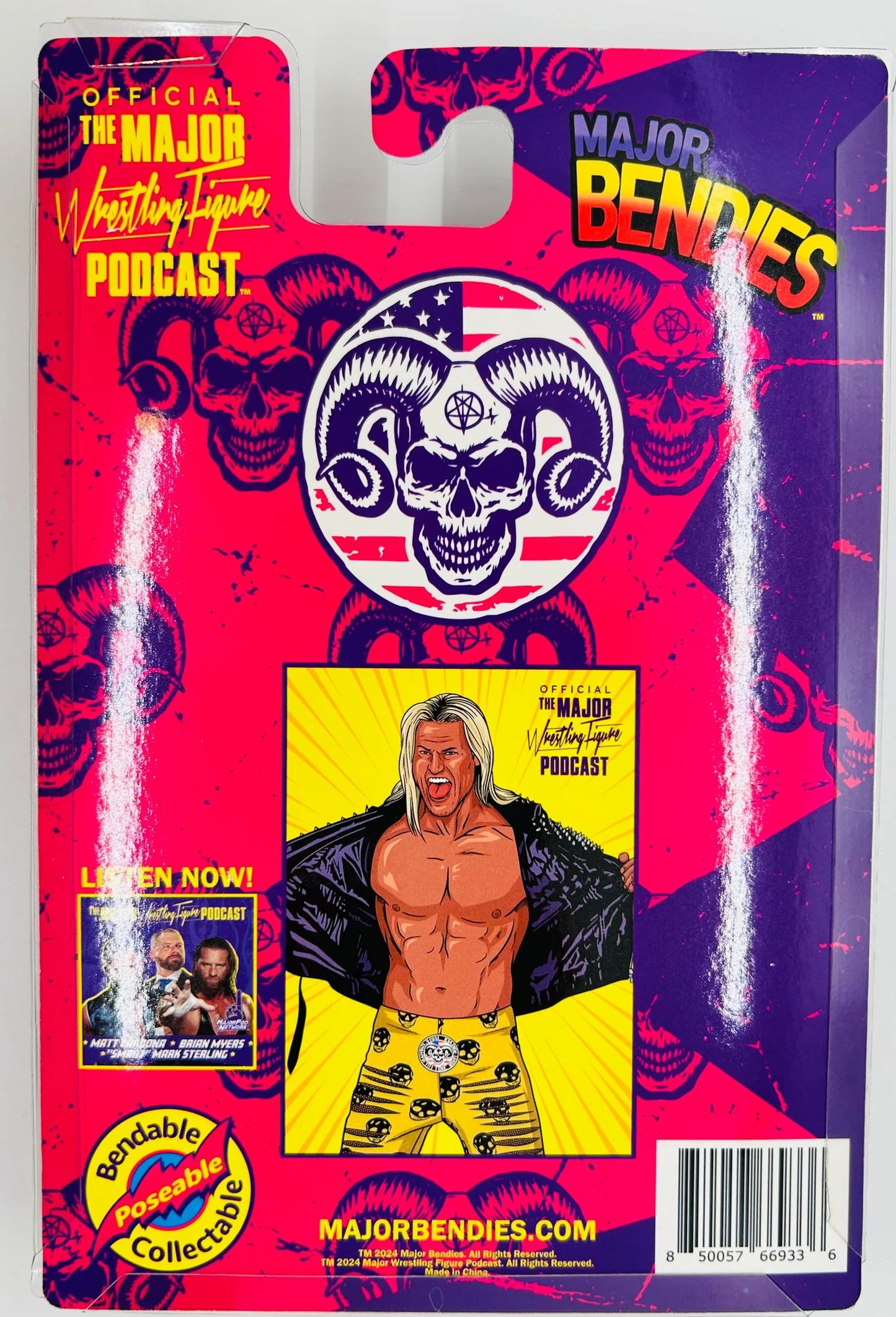 Major Wrestling Figure Podcast Major Bendies Nic Nemeth Action & Toy Figures PWcatalog