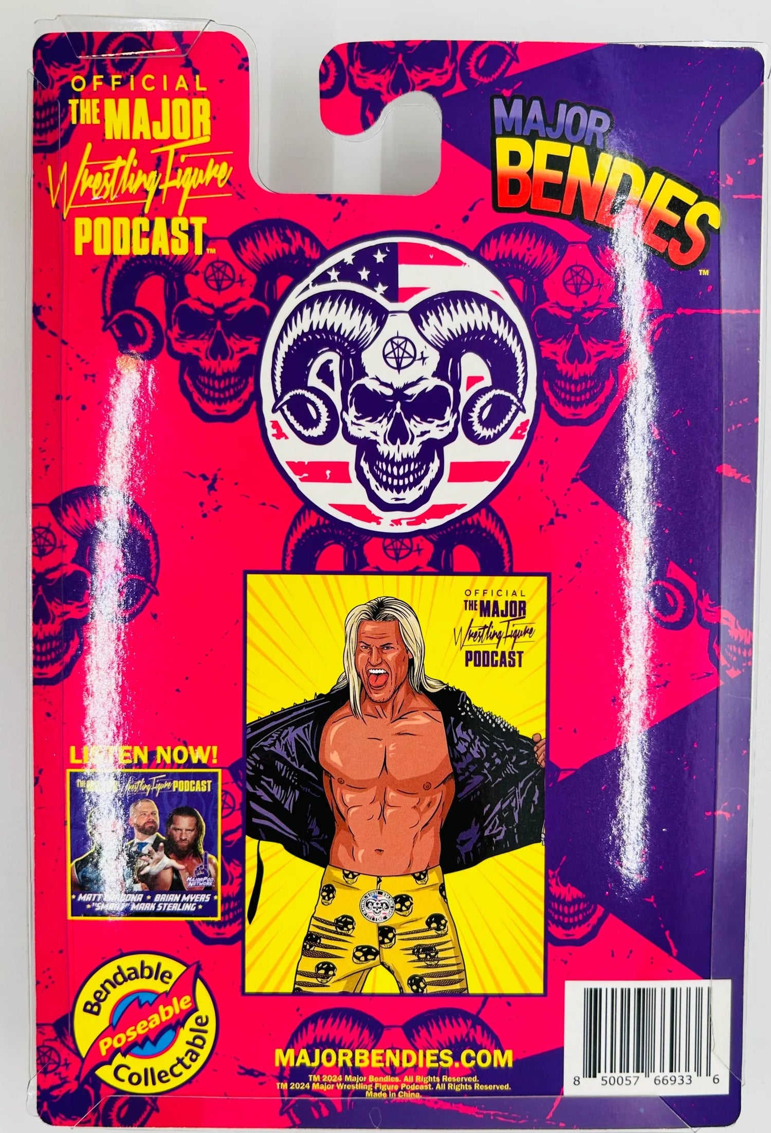 Major Wrestling Figure Podcast Major Bendies Nic Nemeth Action & Toy Figures PWcatalog