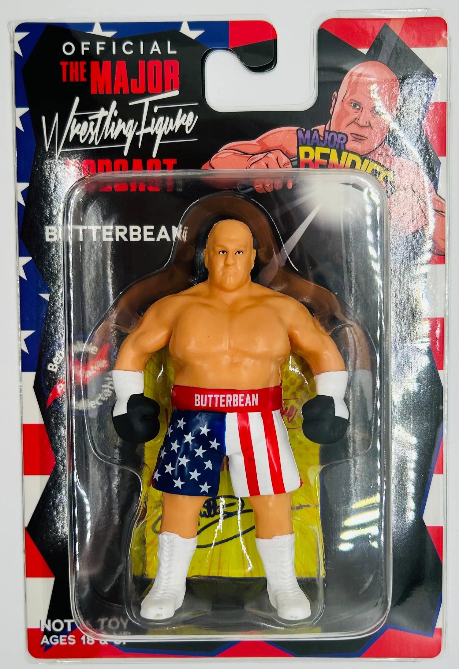Major Wrestling Figure Podcast Major Bendies Series 7 Butterbean Action & Toy Figures PWcatalog