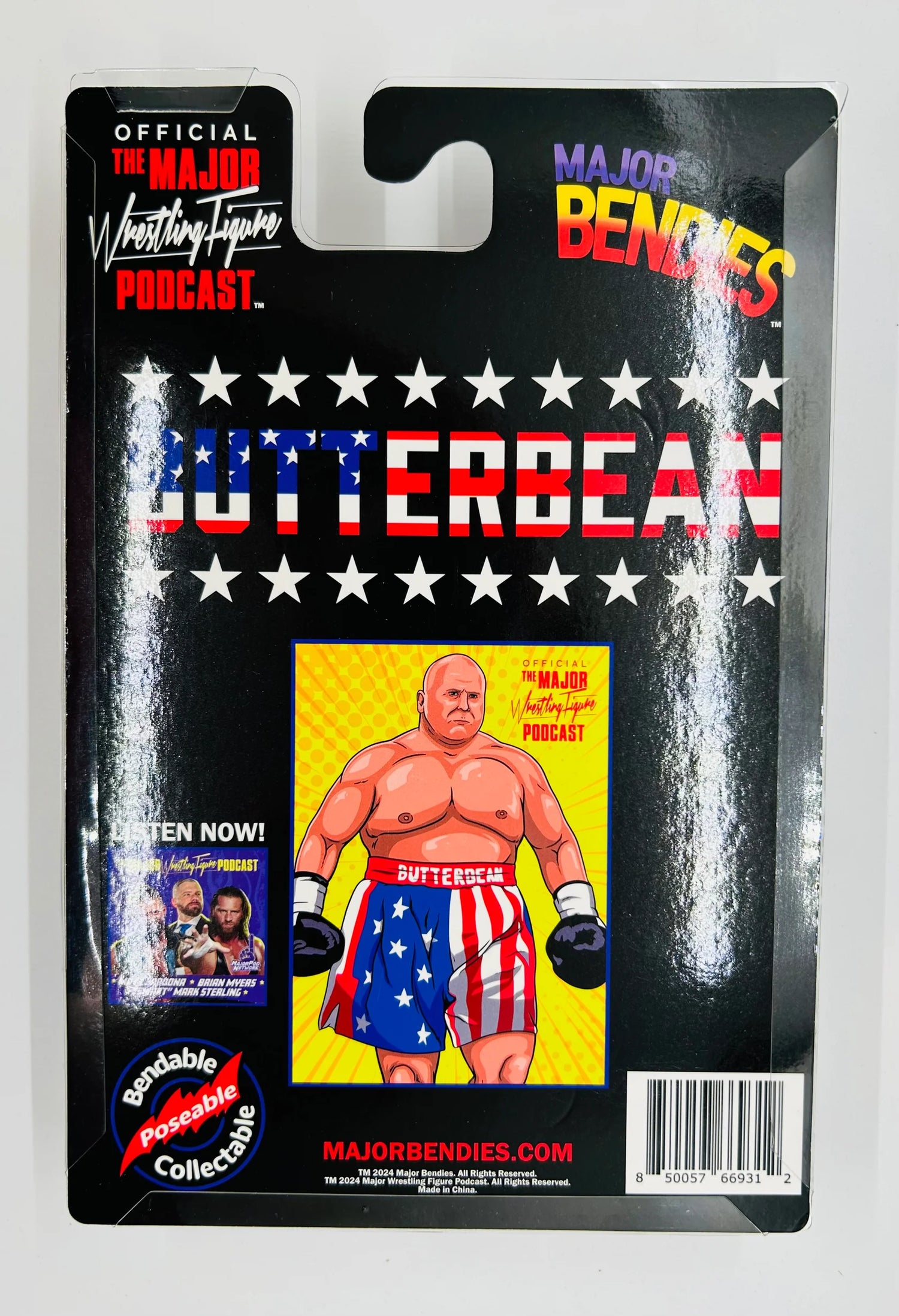 Major Wrestling Figure Podcast Major Bendies Series 7 Butterbean Action & Toy Figures PWcatalog