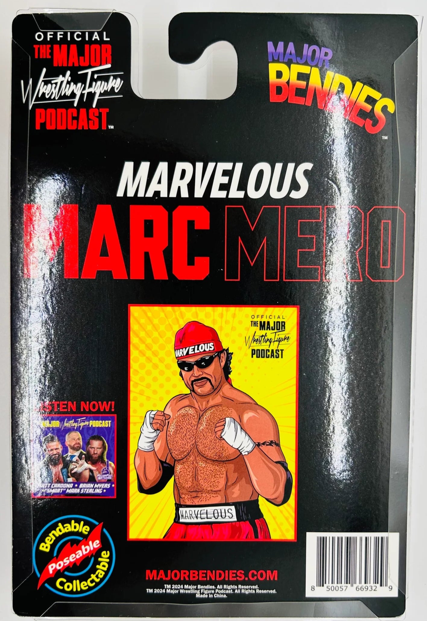 Major Wrestling Figure Podcast Major Bendies Series 7 Marc Mero Action & Toy Figures PWcatalog