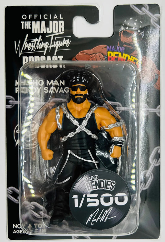 Major Wrestling Figure Podcast Major Bendies SDCC Exclusive "Macho Man" Randy Savage Action & Toy Figures PWcatalog