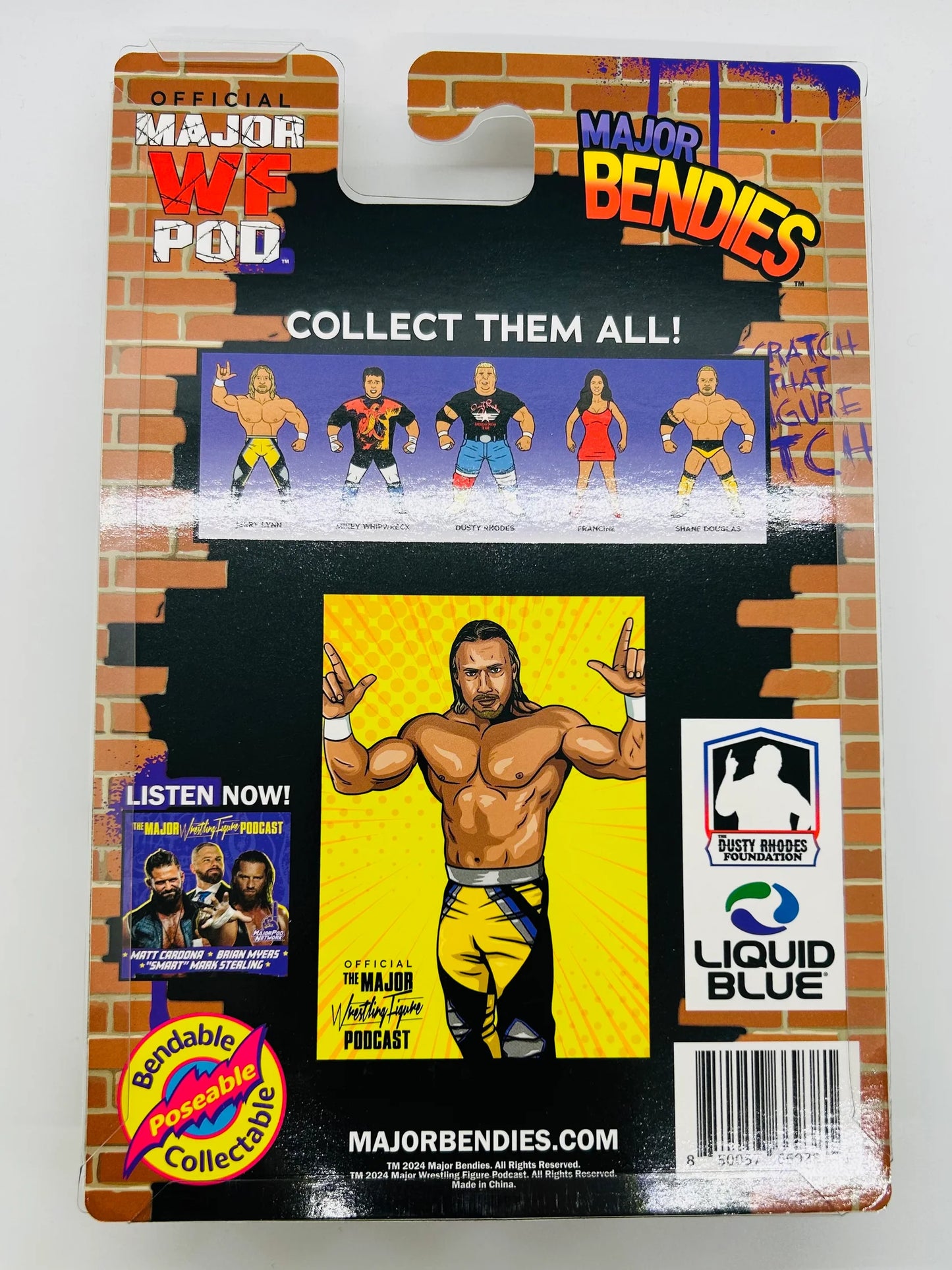 Major Wrestling Figure Podcast Major Bendies Extreme Series 2 Jerry Lynn (Bloody Chase) Action & Toy Figures PWcatalog
