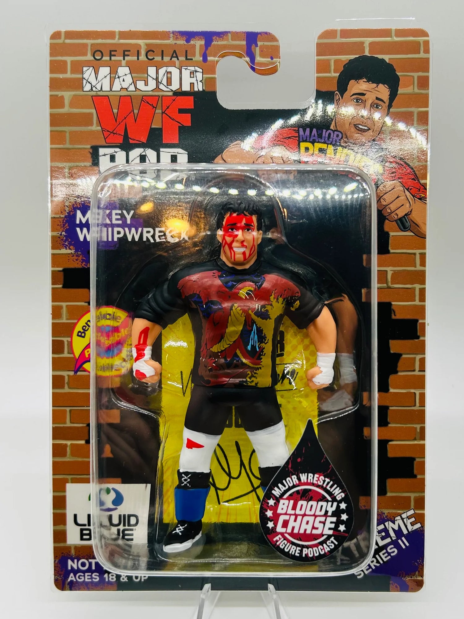 Major Wrestling Figure Podcast Major Bendies Extreme Series 2 Mikey Whipwreck (Bloody Chase) Action & Toy Figures PWcatalog