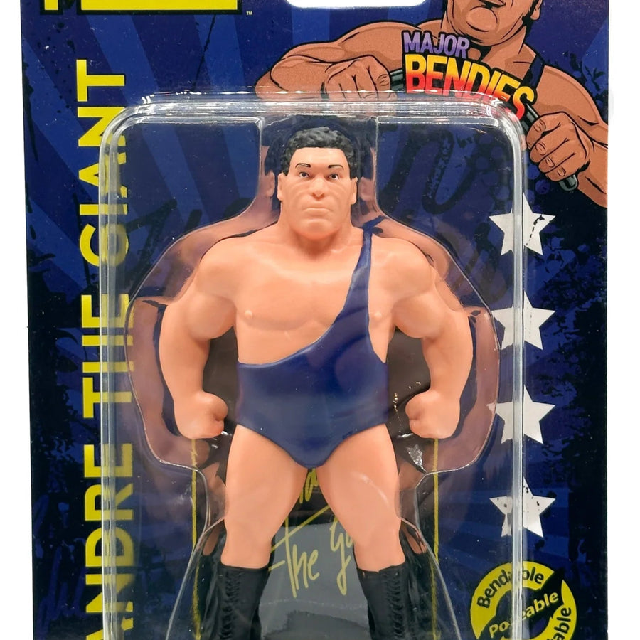 Major Wrestling Figure Podcast Major Bendies Andre the Giant Blue Singlet Action & Toy Figures PWcatalog