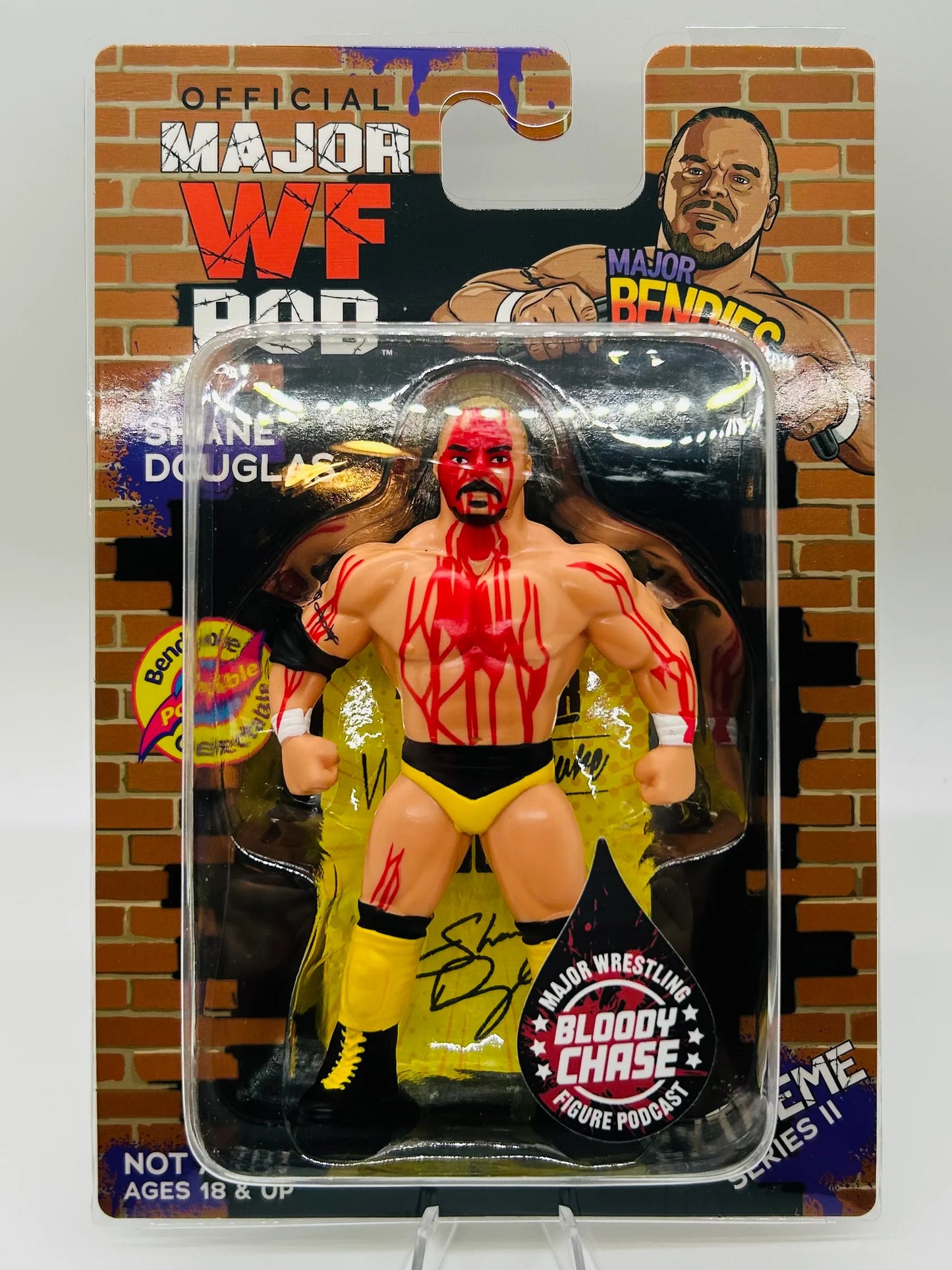 Major Wrestling Figure Podcast Major Bendies Extreme Series 2 Shane Douglas (Bloody Chase) Action & Toy Figures PWcatalog