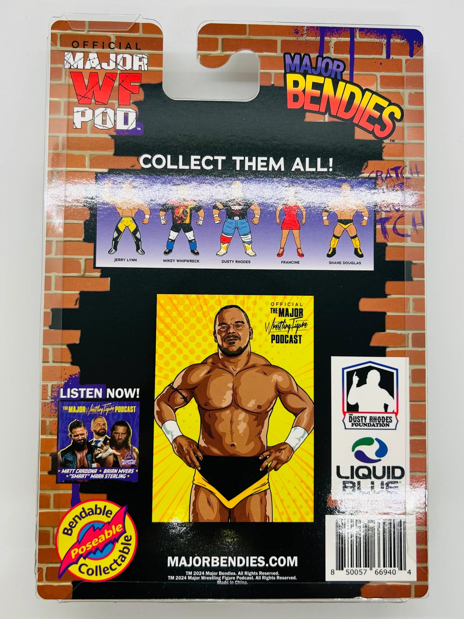 Major Wrestling Figure Podcast Major Bendies Extreme Series 2 Shane Douglas (Bloody Chase) Action & Toy Figures PWcatalog