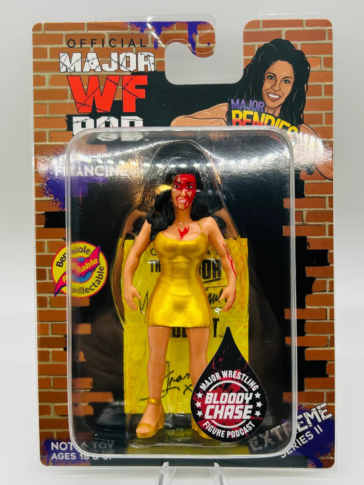 Major Wrestling Figure Podcast Major Bendies Extreme Series 2 Francine (Bloody Chase) Action & Toy Figures PWcatalog