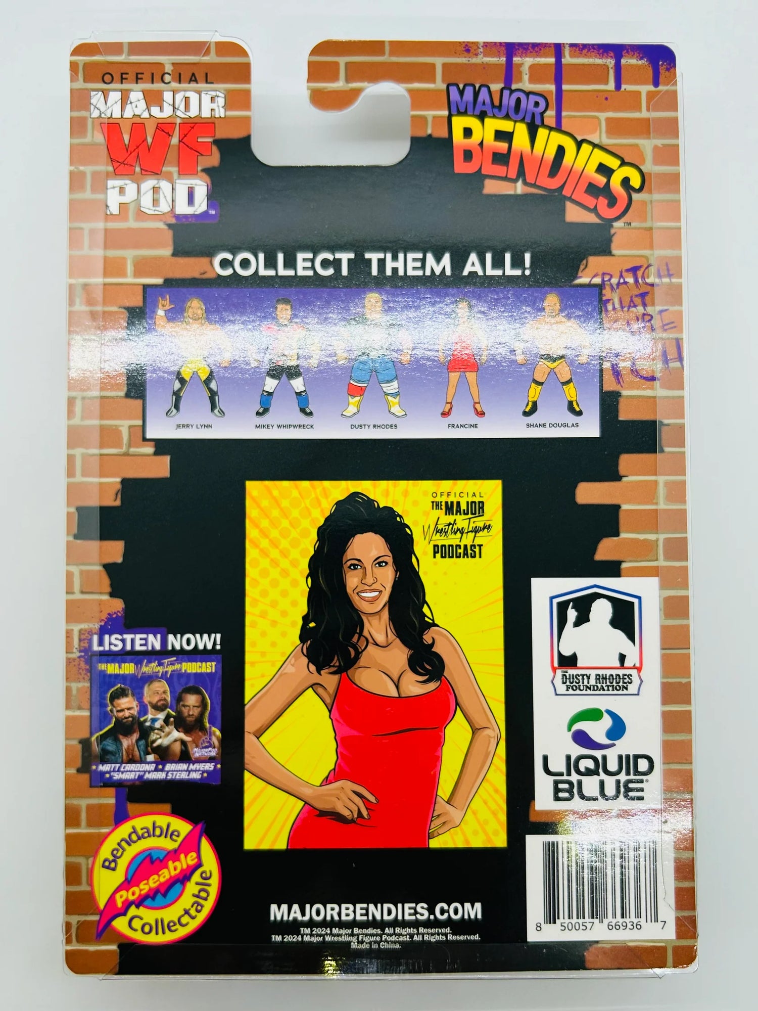 Major Wrestling Figure Podcast Major Bendies Extreme Series 2 Francine (Bloody Chase) Action & Toy Figures PWcatalog