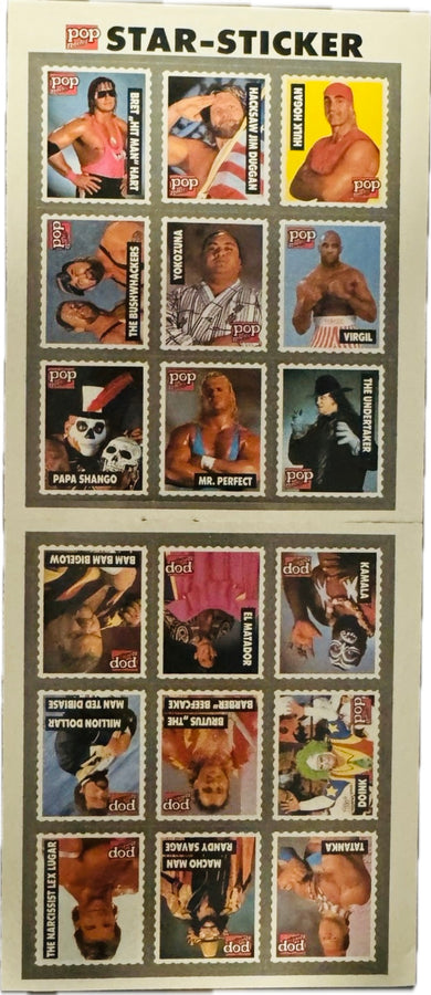 1993 Pop Rocky WWF Star Stickers PW Catalog