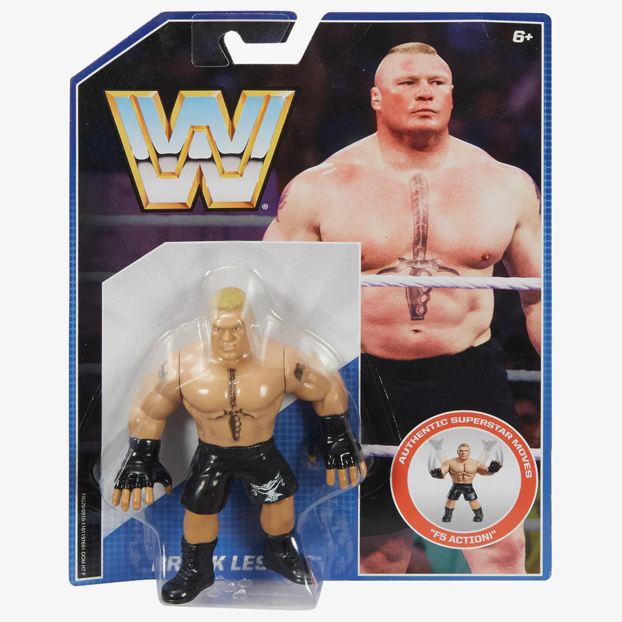 WWE Mattel Retro 1 Brock Lesnar with F5 Action! [Exclusive]