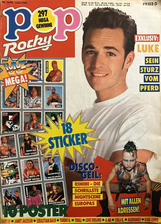 1993 Pop Rocky WWF Star Stickers