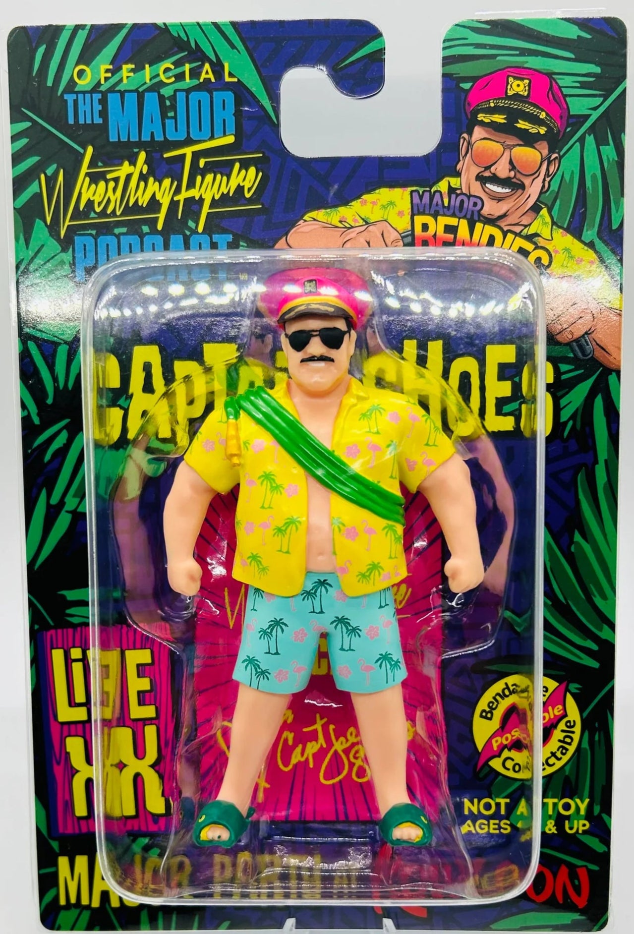 Major Wrestling Figure Podcast Major Bendies Live XX Exclusive Captain Joe Shoes Action & Toy Figures PWcatalog