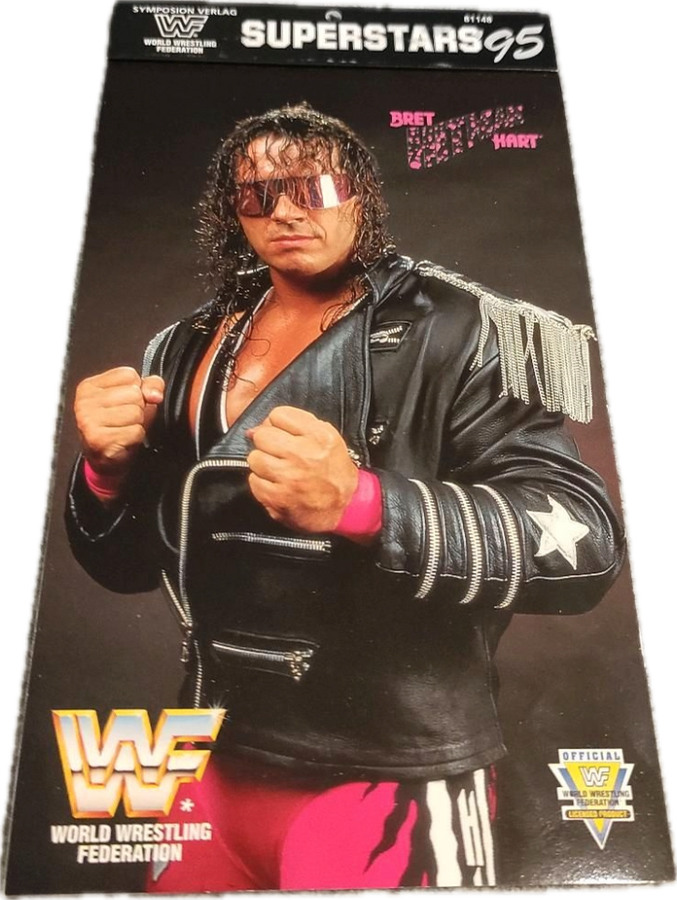 WWF Superstars 1995 Official Calendar from Germany PW Catalog