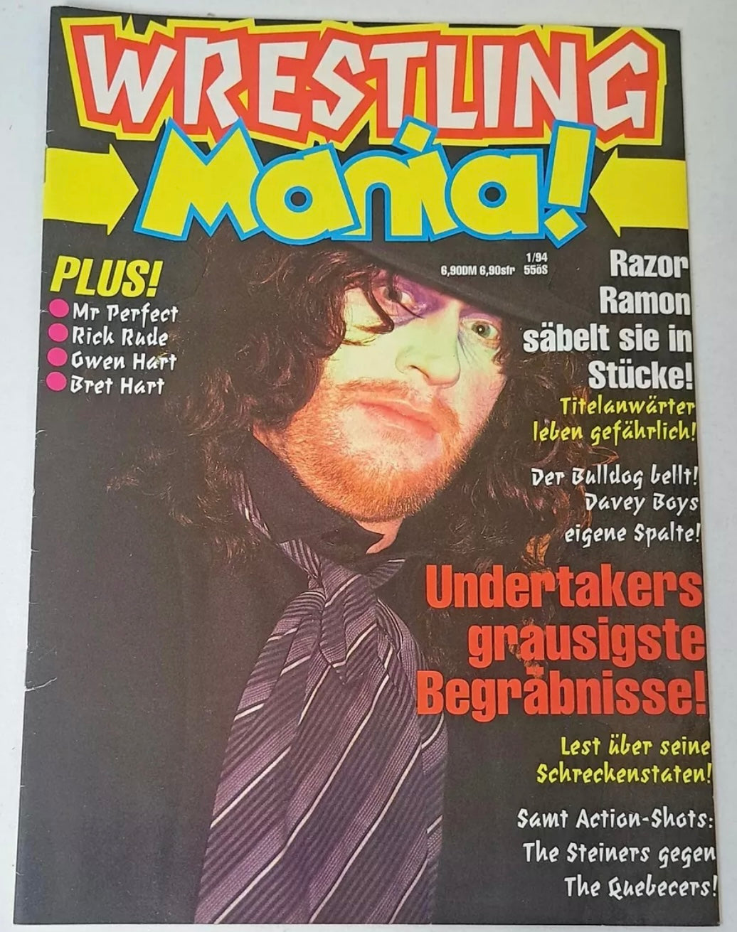 Wrestling Mania! January 1994 Germany Magazine PWcatalog