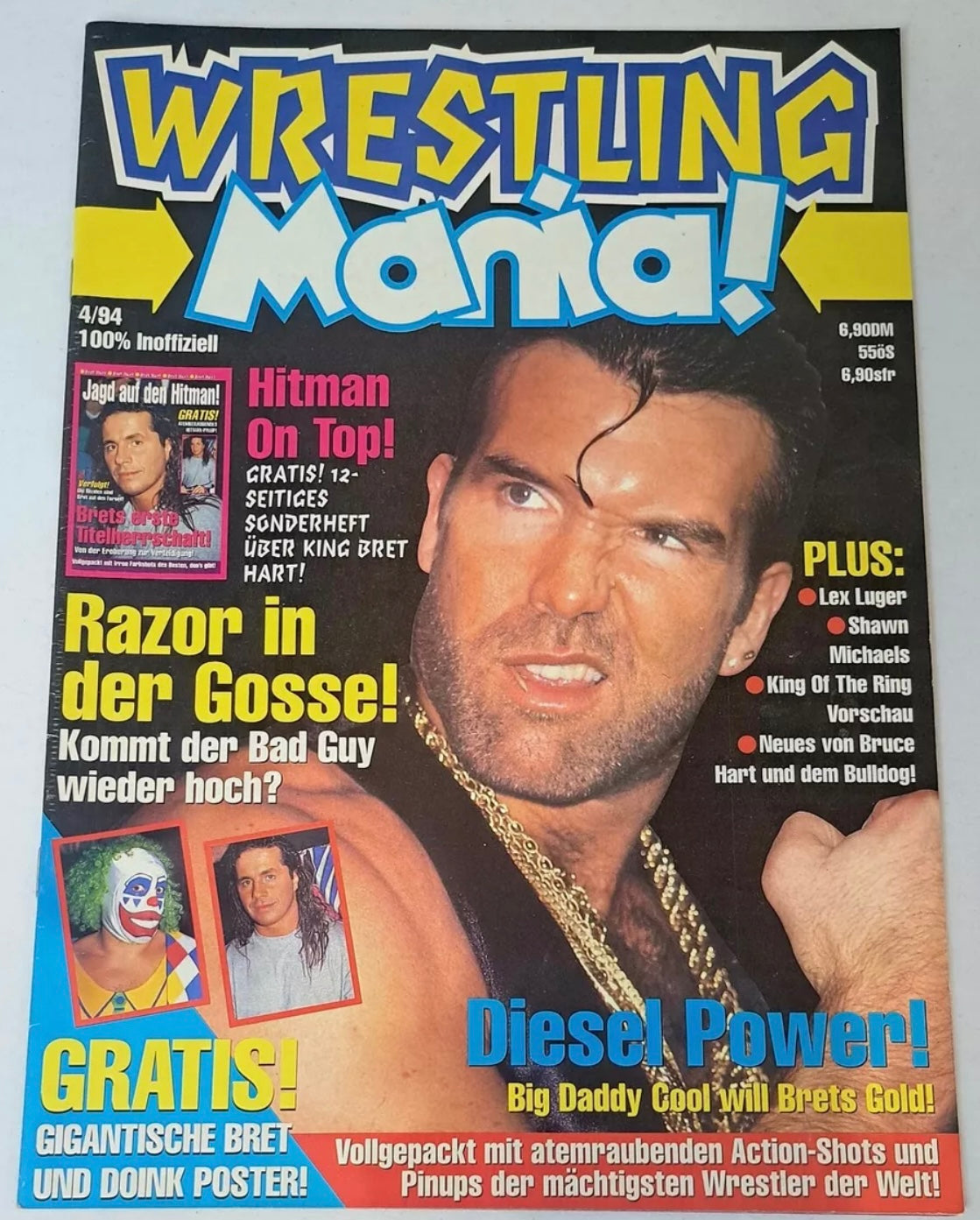 Wrestling Mania! April 1994 Germany Magazine PWcatalog