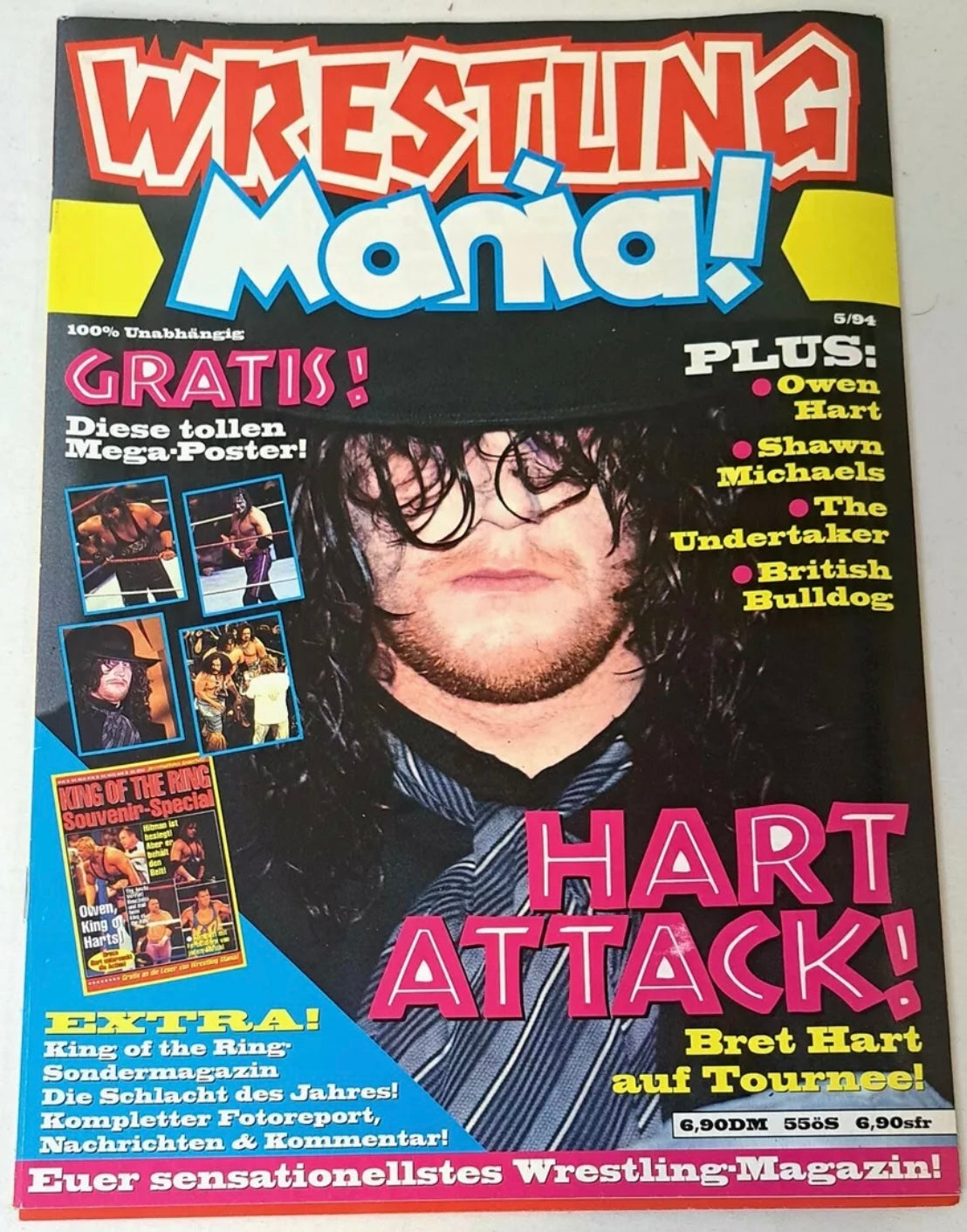 Wrestling Mania! May 1994 Germany Magazine PWcatalog