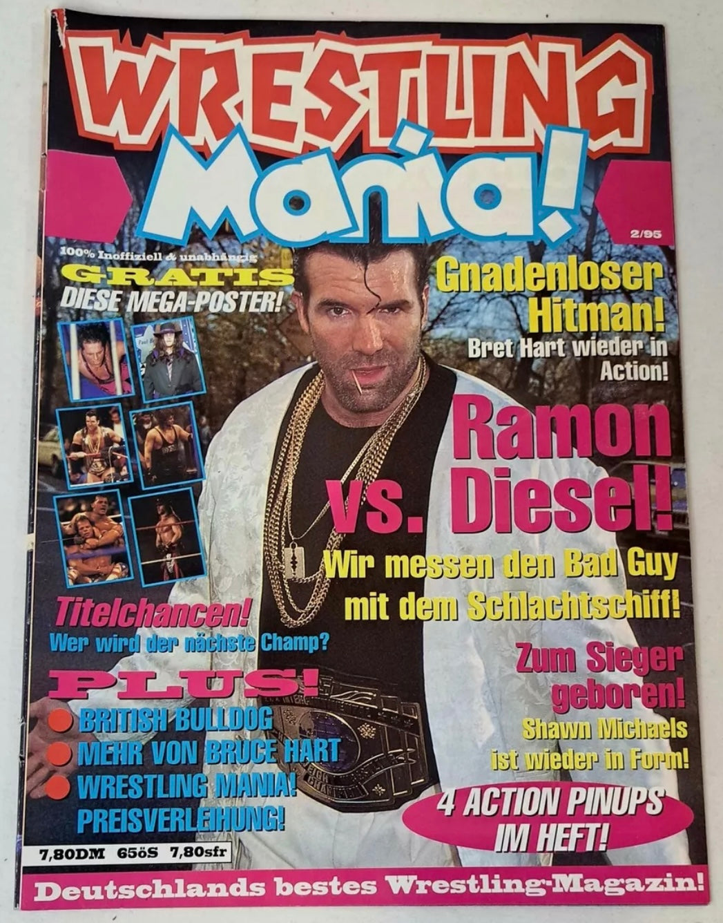Wrestling Mania! February 1995 Germany Magazine PWcatalog