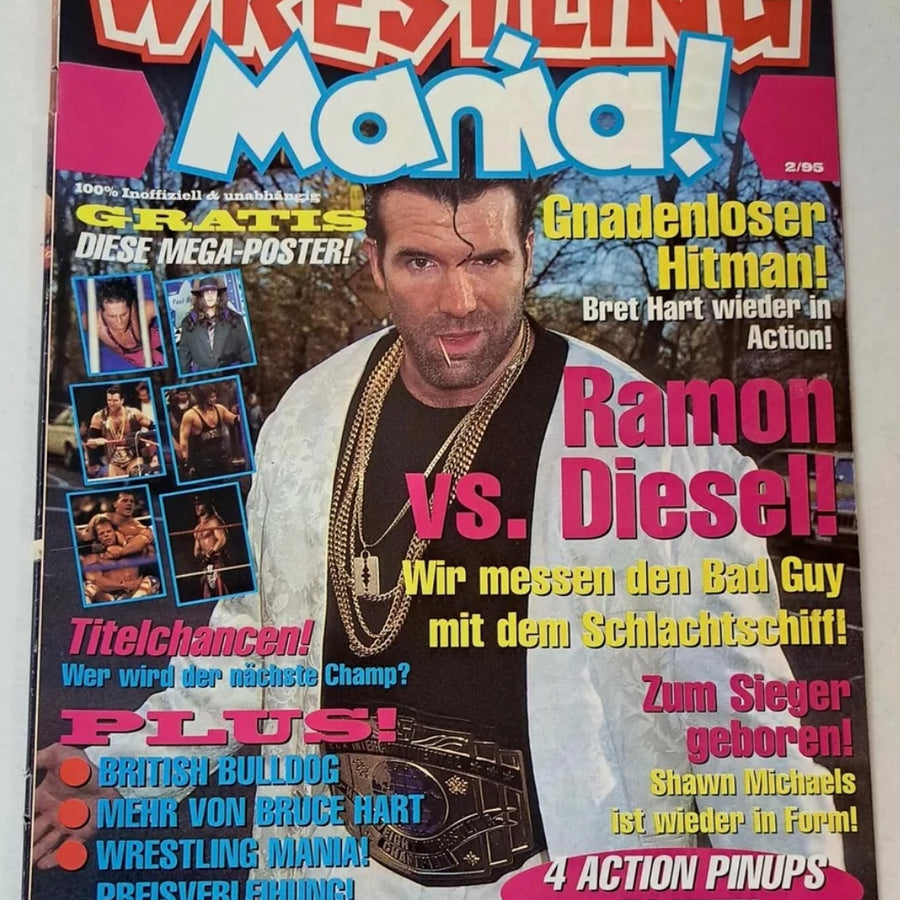 Wrestling Mania! February 1995 Germany Magazine PWcatalog