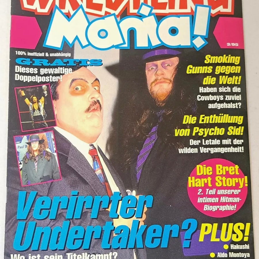 Wrestling Mania! March 1995 Germany Magazine PWcatalog