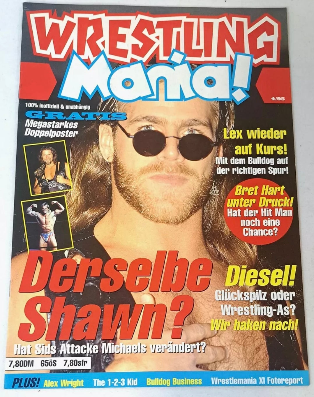 Wrestling Mania! April 1995 Germany Magazine PWcatalog