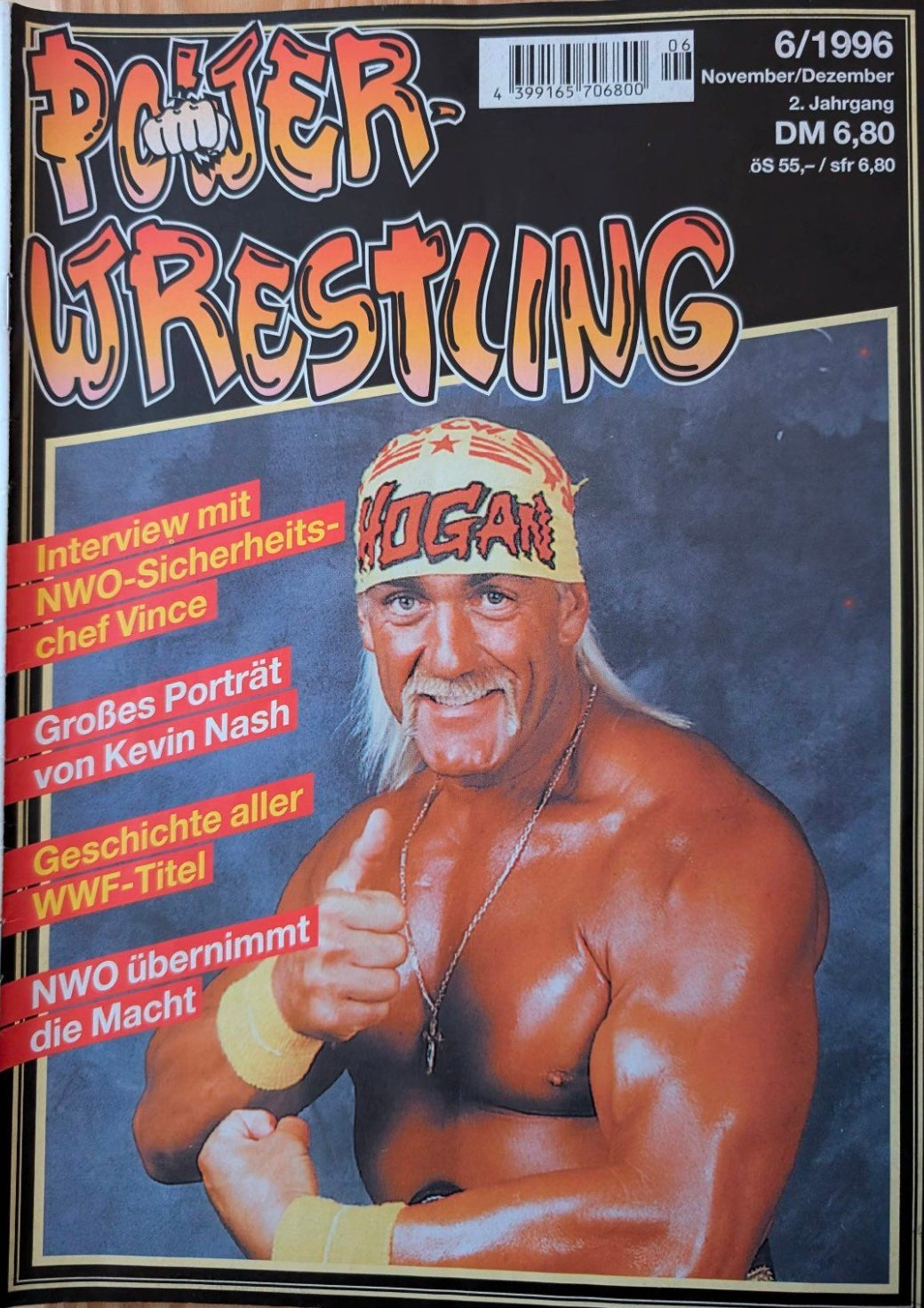 Power Wrestling Magazine November/December 1996 Magazine PWcatalog